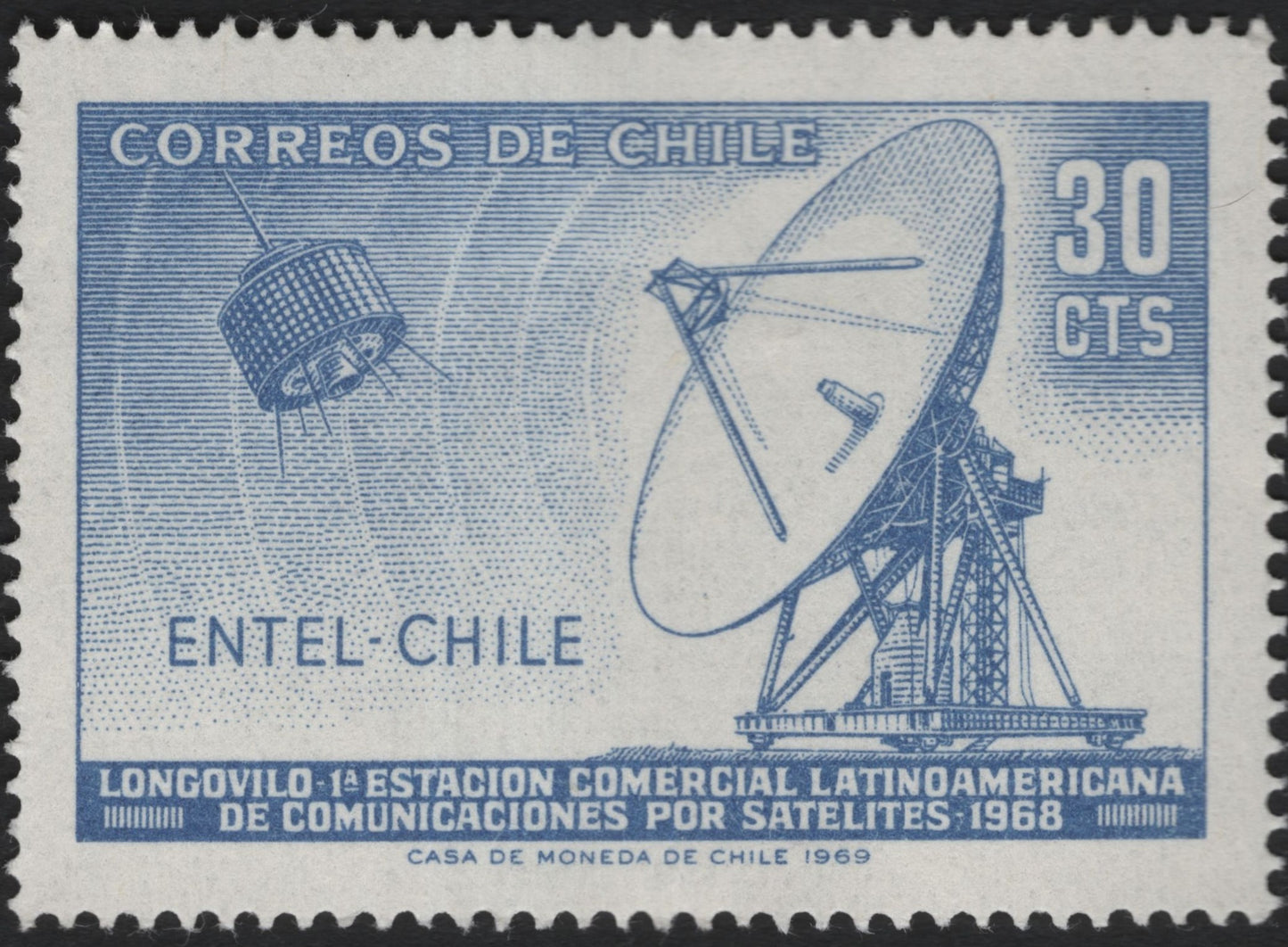 SCG8898 - Chile – Longovilo Satellite Communications Station, 1969 (30 cts)