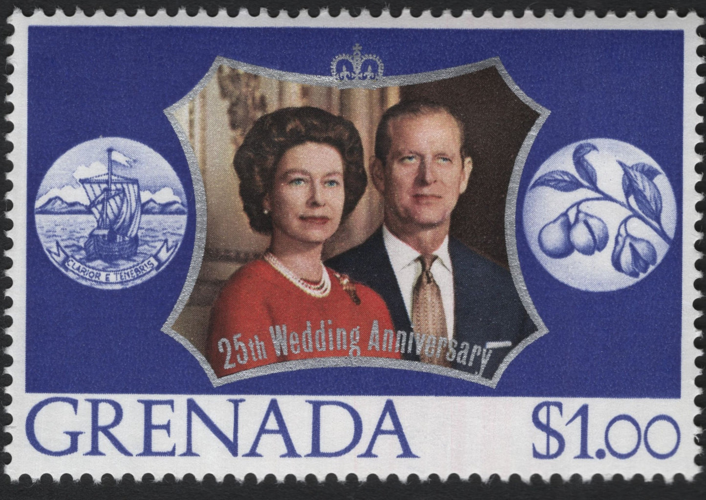 SCG8905 - Grenada – 25th Wedding Anniversary Commemorative ($1.00)