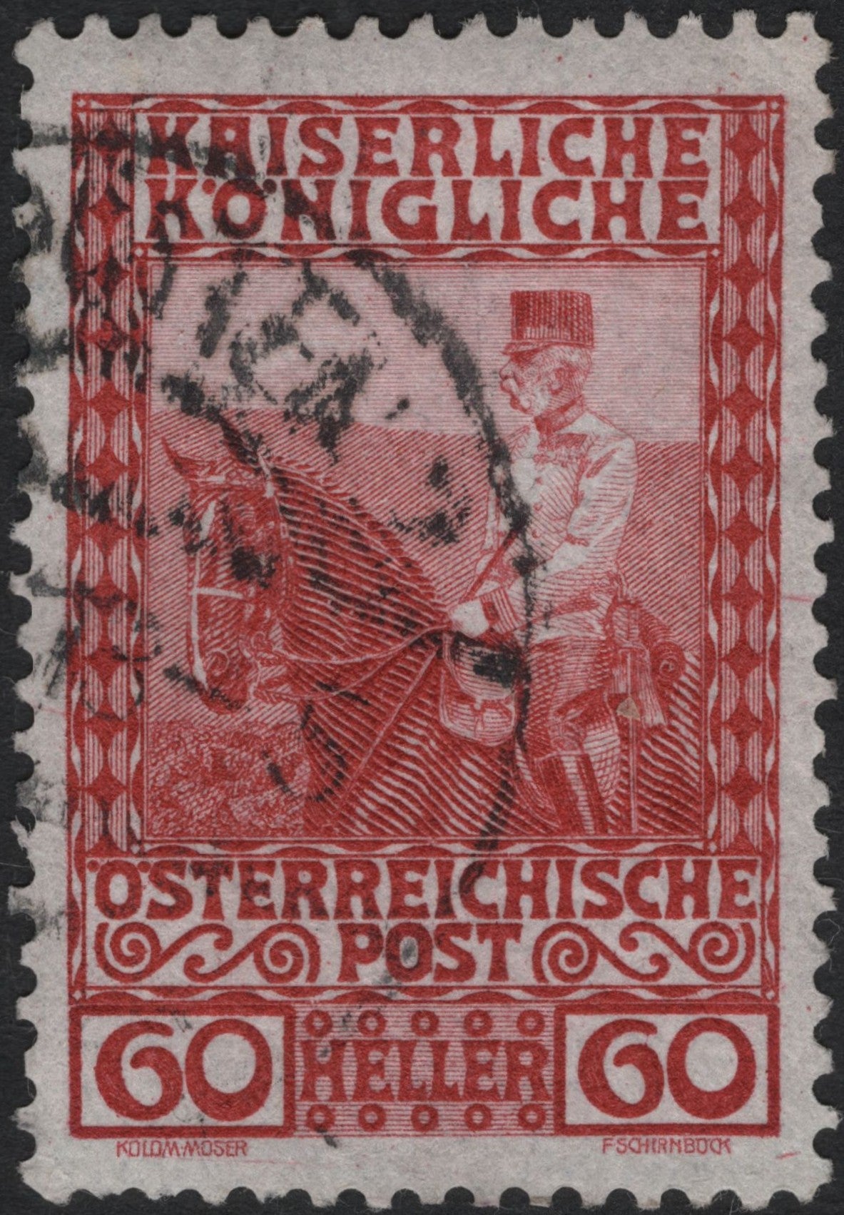 SCG8951 - Austria 1916 – 60 Heller “Emperor Franz Joseph I on Horseback”
