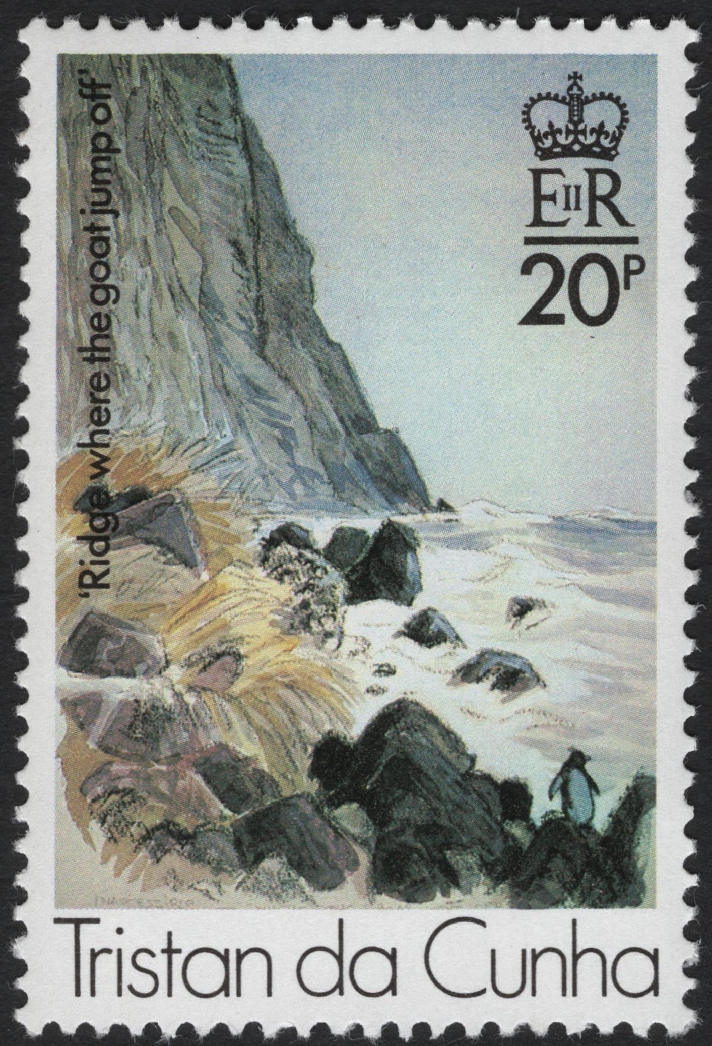 SCG9211 - Tristan da Cunha – “Ridge Where the Goats Jump Off” (20p)