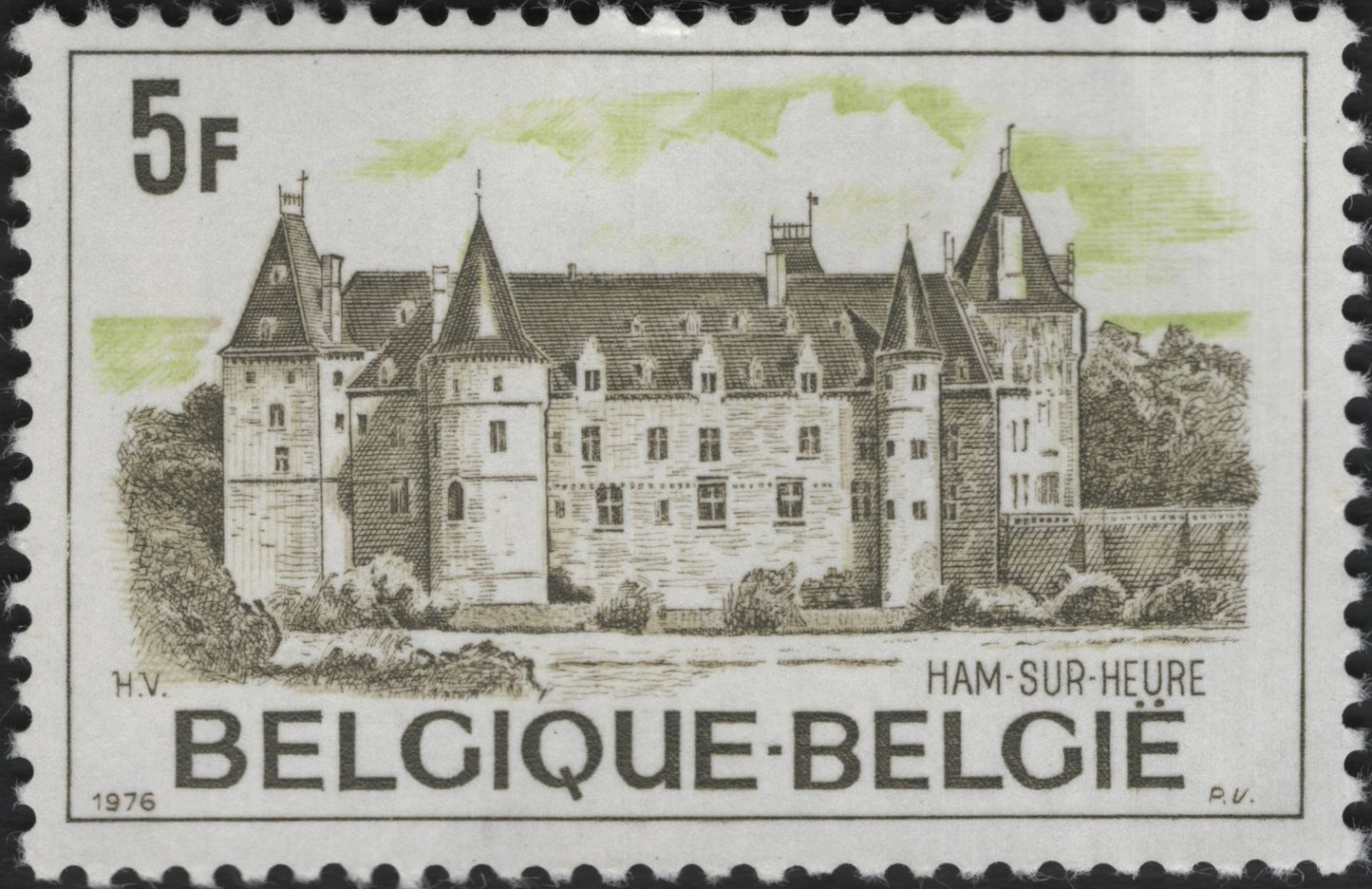 SCG9224 - Belgium 1976 – Château de Ham-sur-Heure, 5F