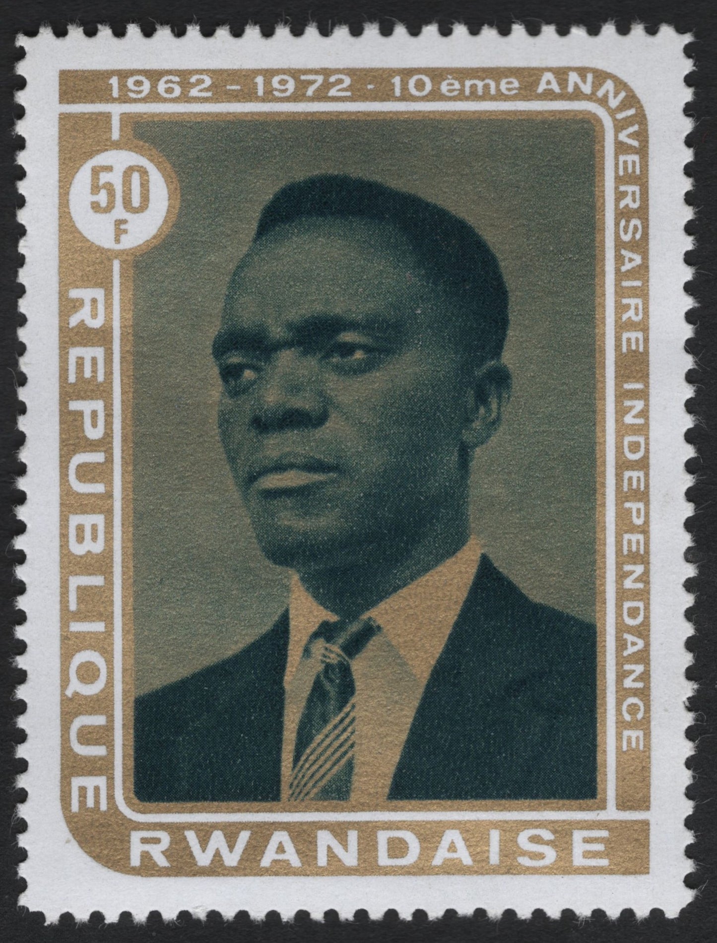 SCG9455 - Rwanda 1972 – 10th Anniversary of Independence (50F)