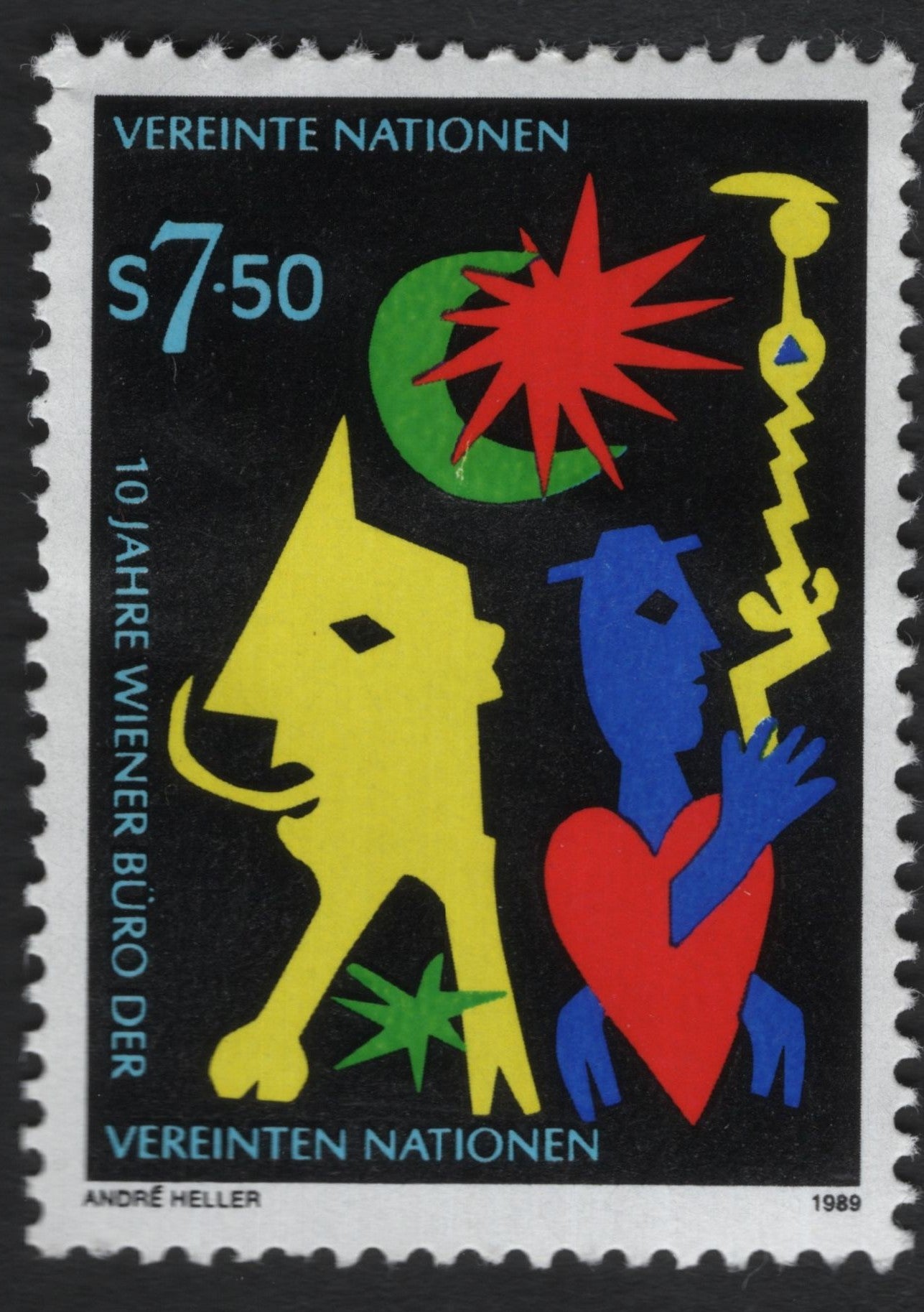 SCG9441 - UN Vienna 1989 – 10 Years of the United Nations Vienna Office (S7.50)