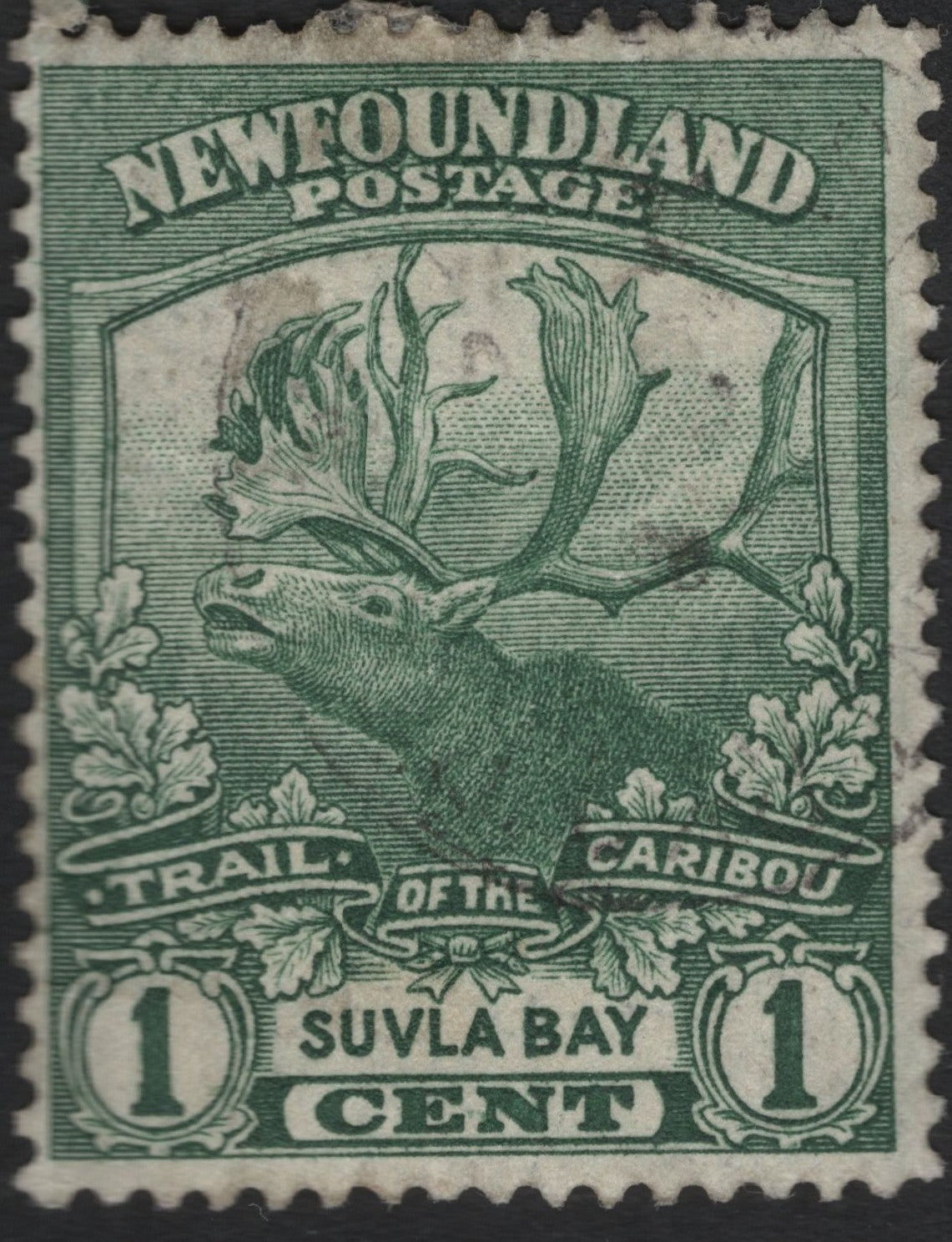 SCG9244 - Newfoundland 1919 – 1¢ “Suvla Bay” Trail of the Caribou