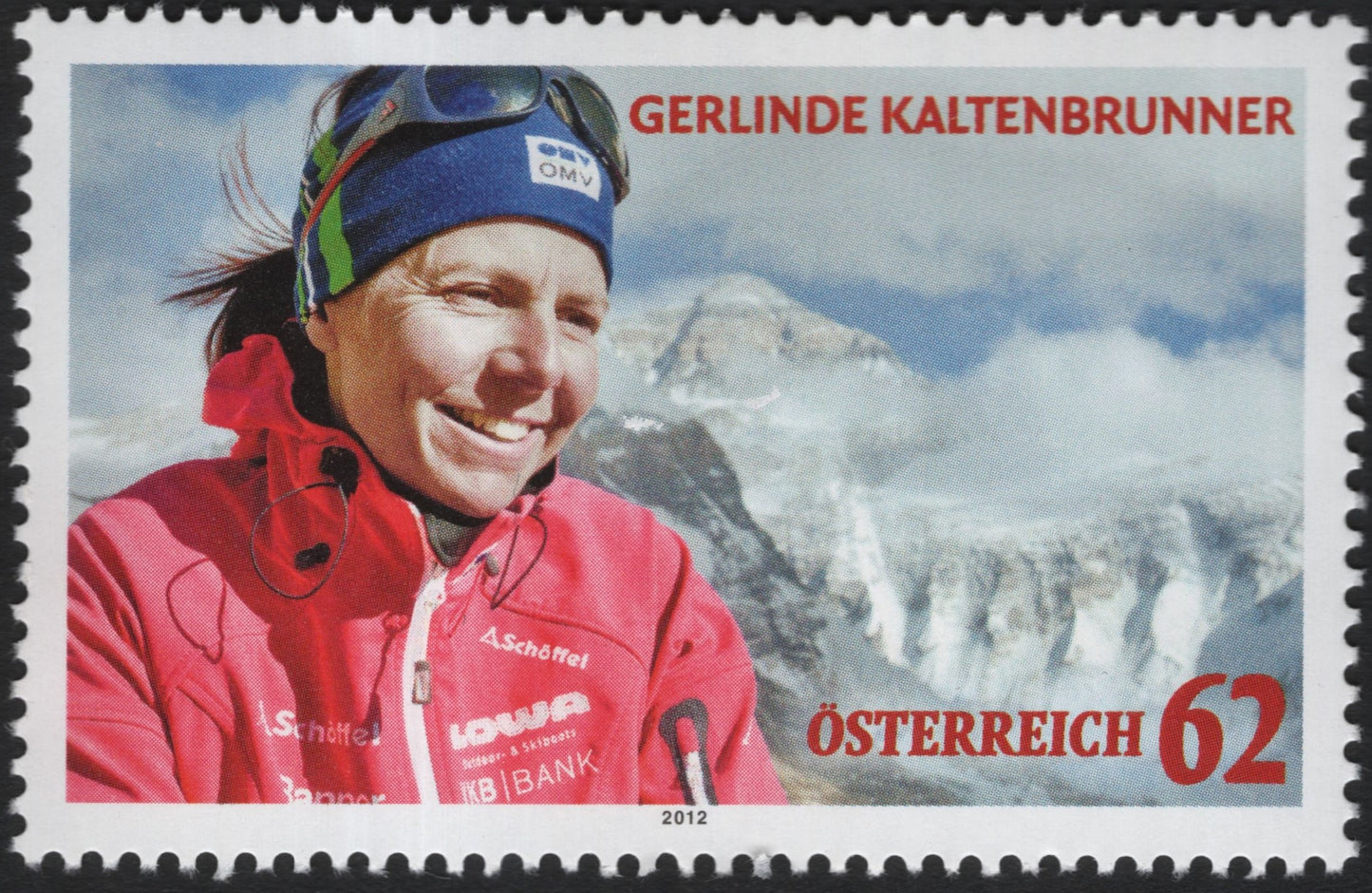 SCG9281 - Austria 2012 – Gerlinde Kaltenbrunner Commemorative 62c