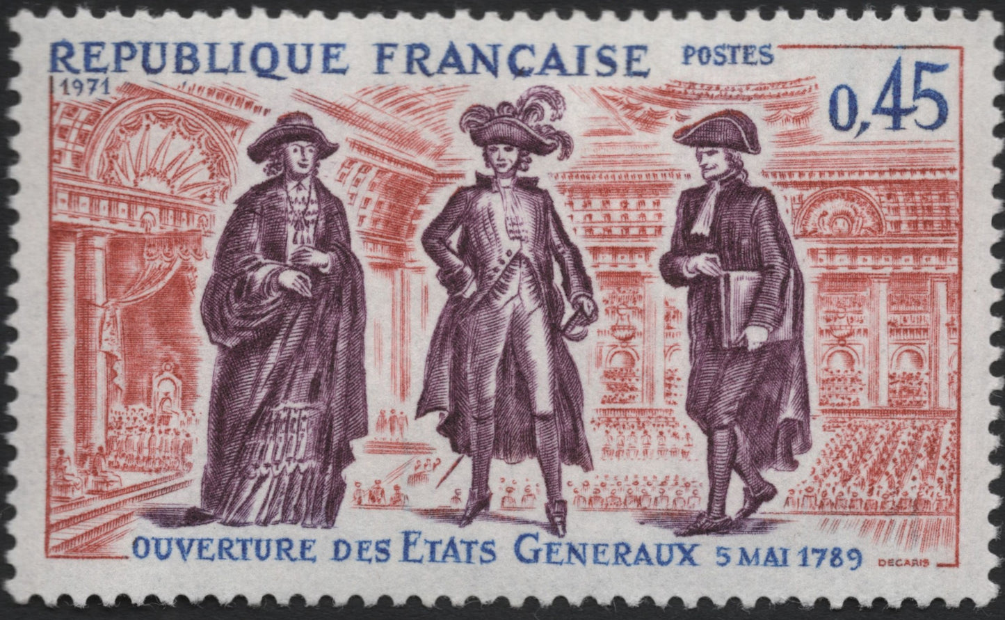 SCG9401 - France 1971 – Opening of the Estates-General of 1789 (0.45F)
