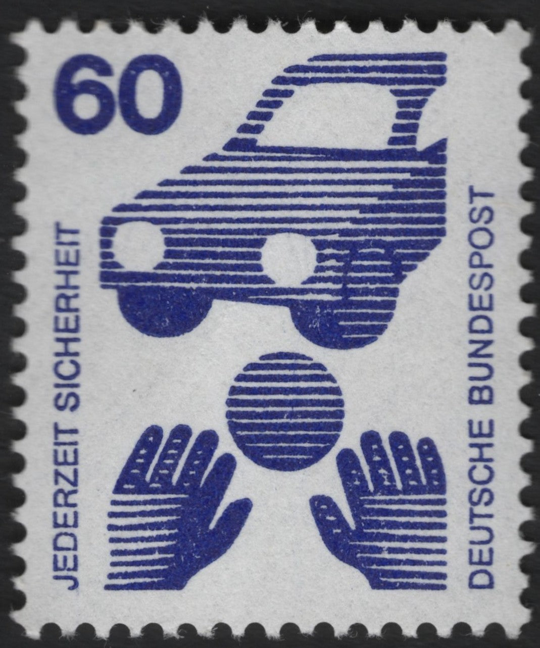 SCG9430 - Germany 1971 – “Always Safety” Road Safety 60 Pfennig