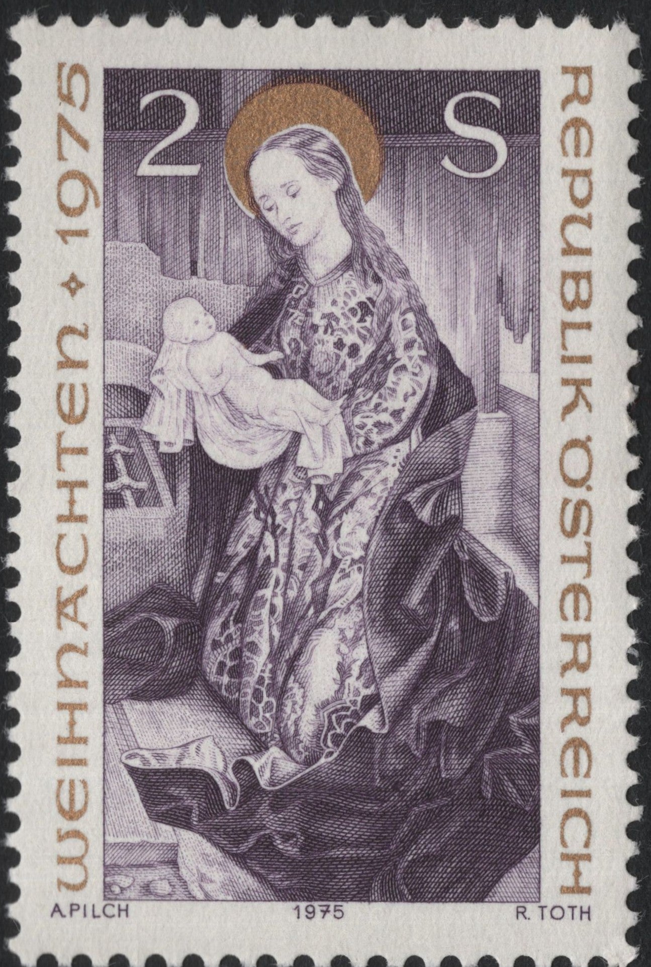 SCG9413 - Austria 1975 – “Madonna and Child” (2s Christmas Issue)