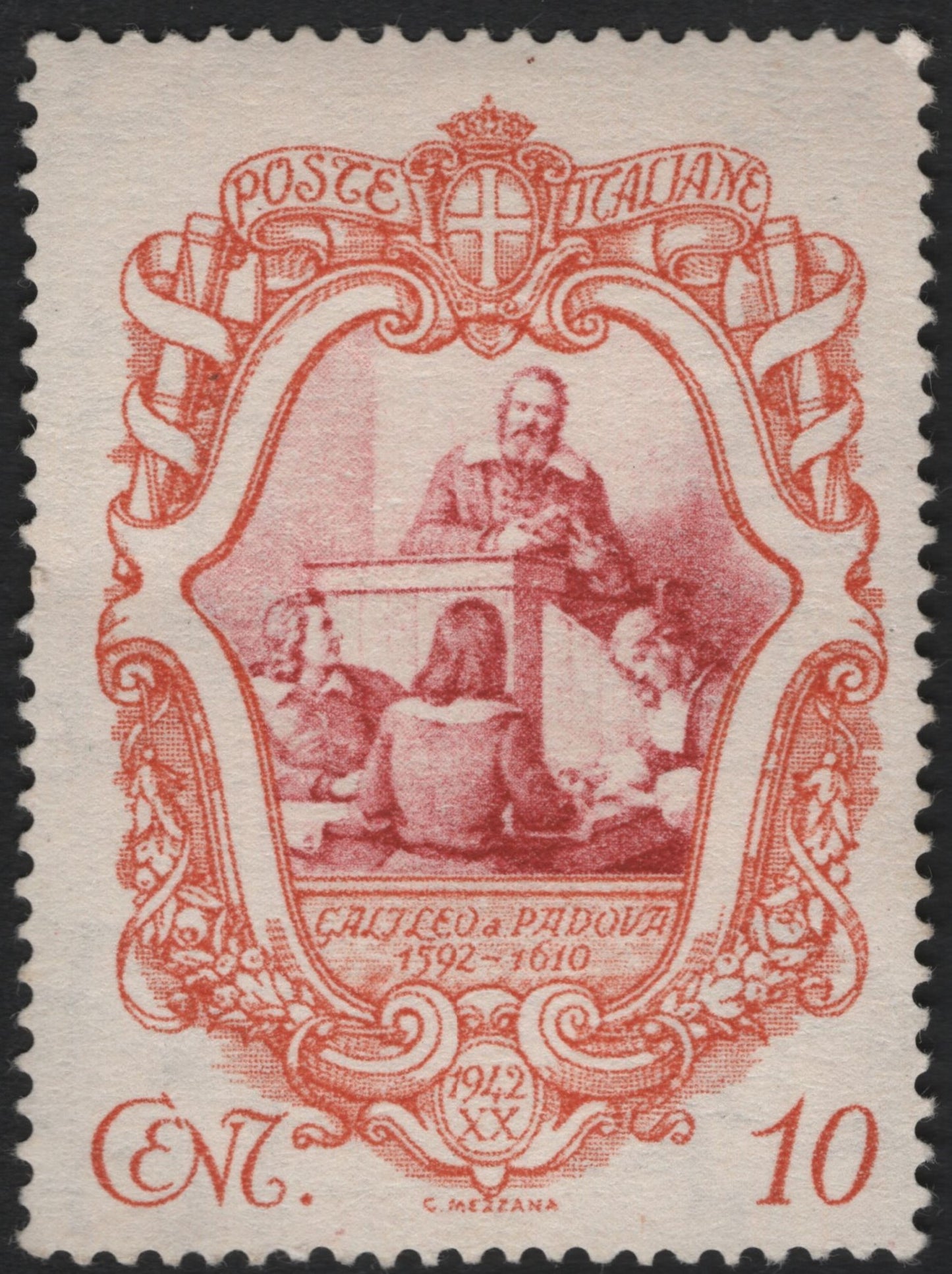 SCG9494 - Italy 1942 – Galileo at Padua 10c Commemorative