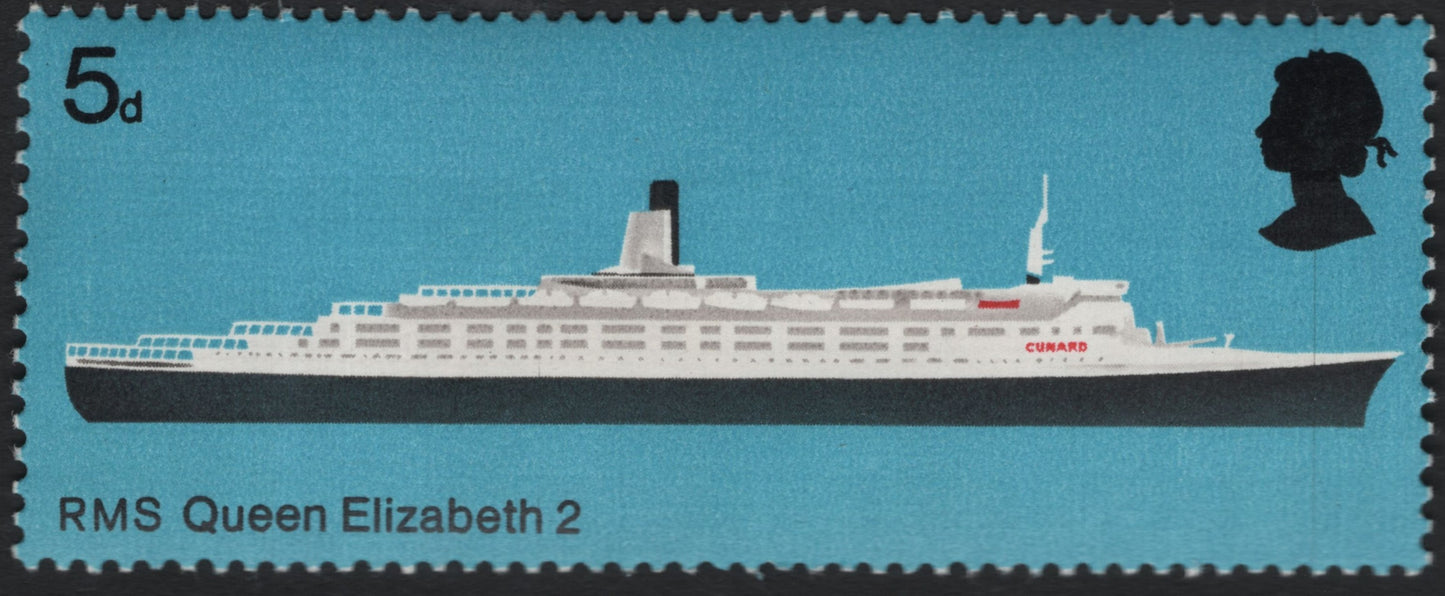 SCG9518 - United Kingdom 1969 – RMS Queen Elizabeth 2 (QE2) 5d Commemorative