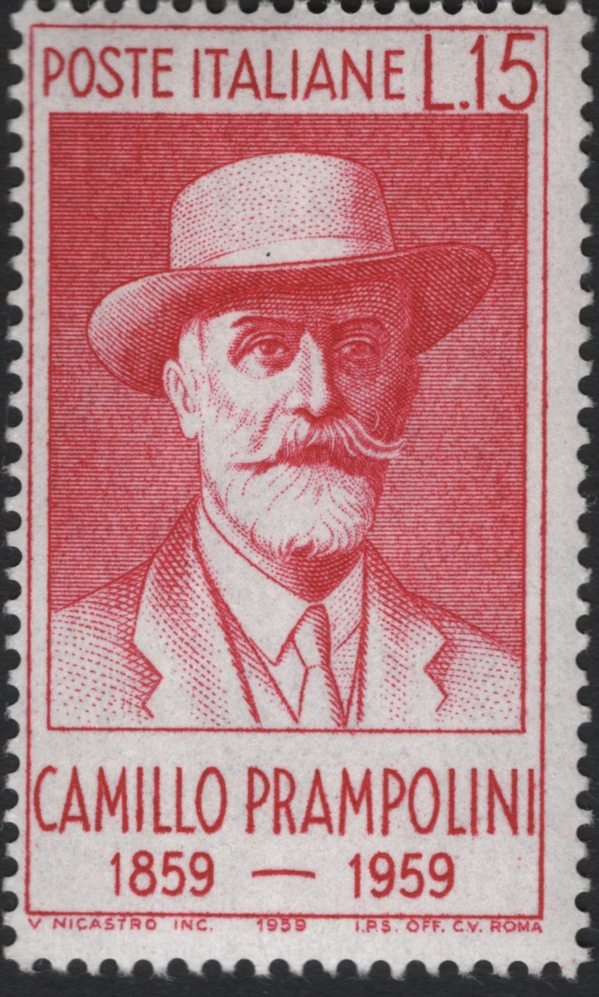 SCG9538 - Italy 1959 – Centenary of Camillo Prampolini (15 Lire)