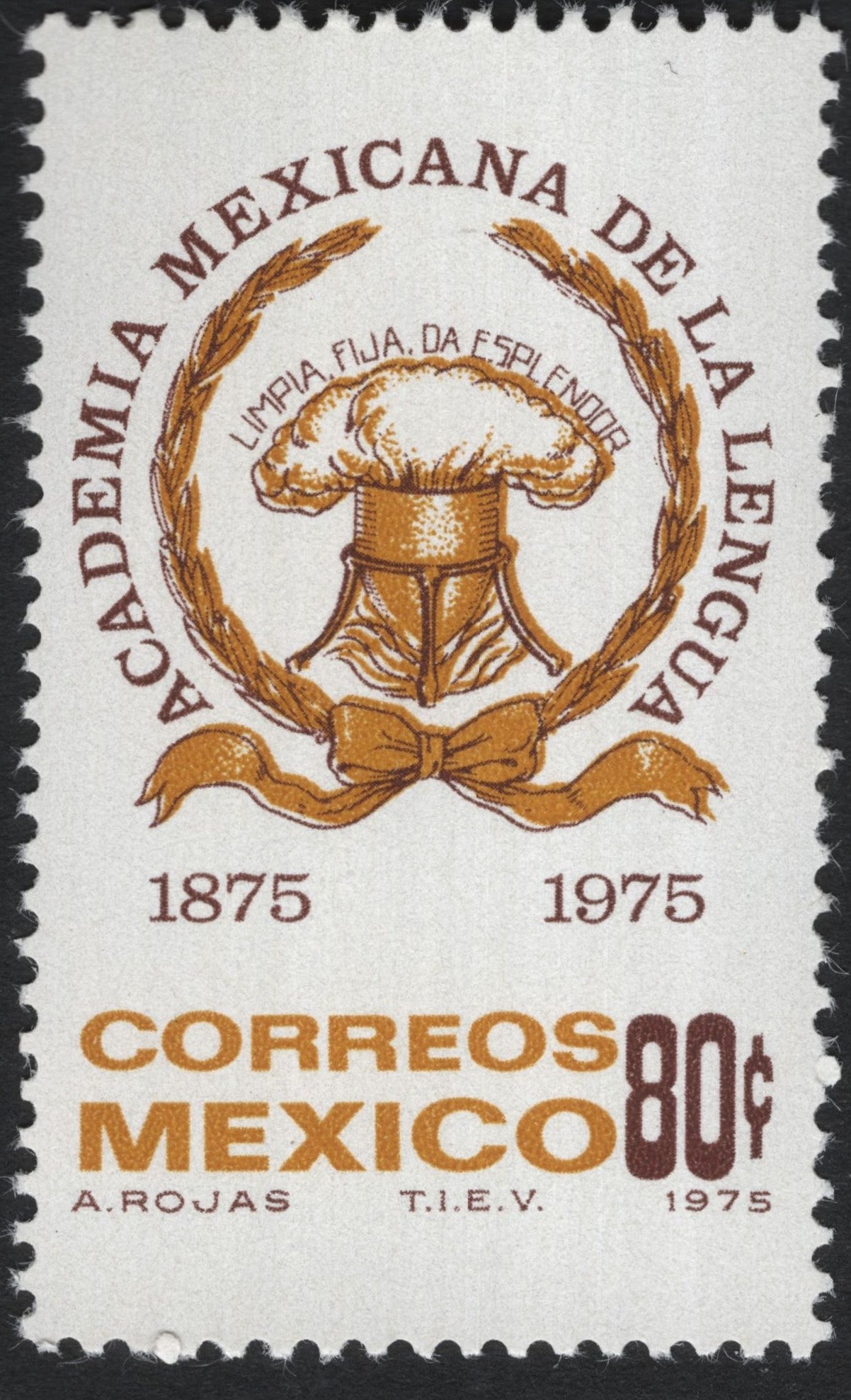 SCG9546 - Mexico 1975 – Centenary of the Academia Mexicana de la Lengua (80c Commemorative)
