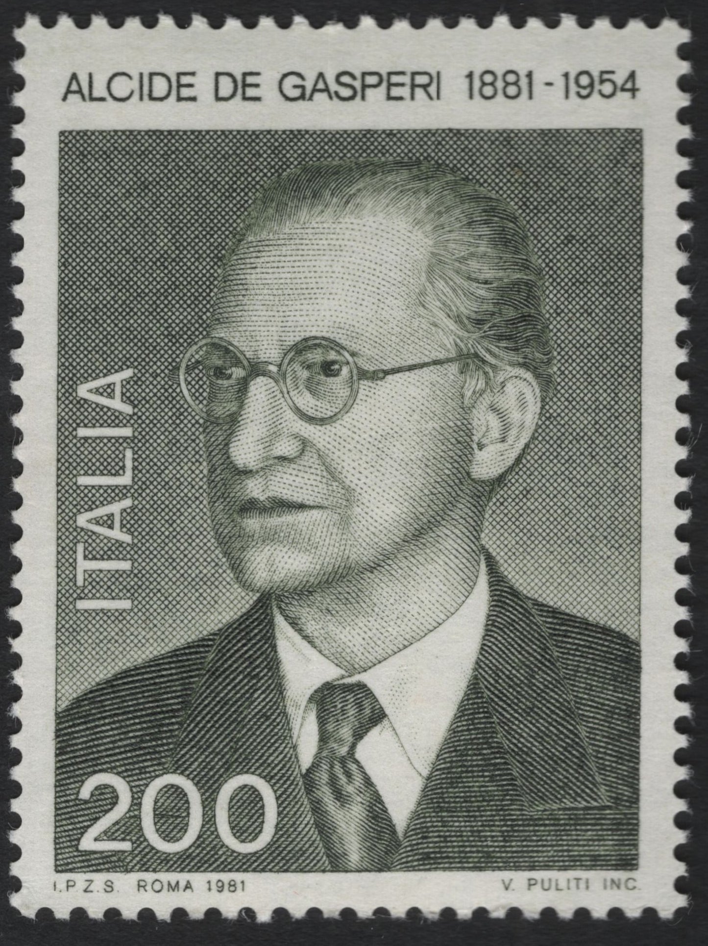 SCG9547 - Italy 1981 – Alcide De Gasperi 200 Lire Commemorative