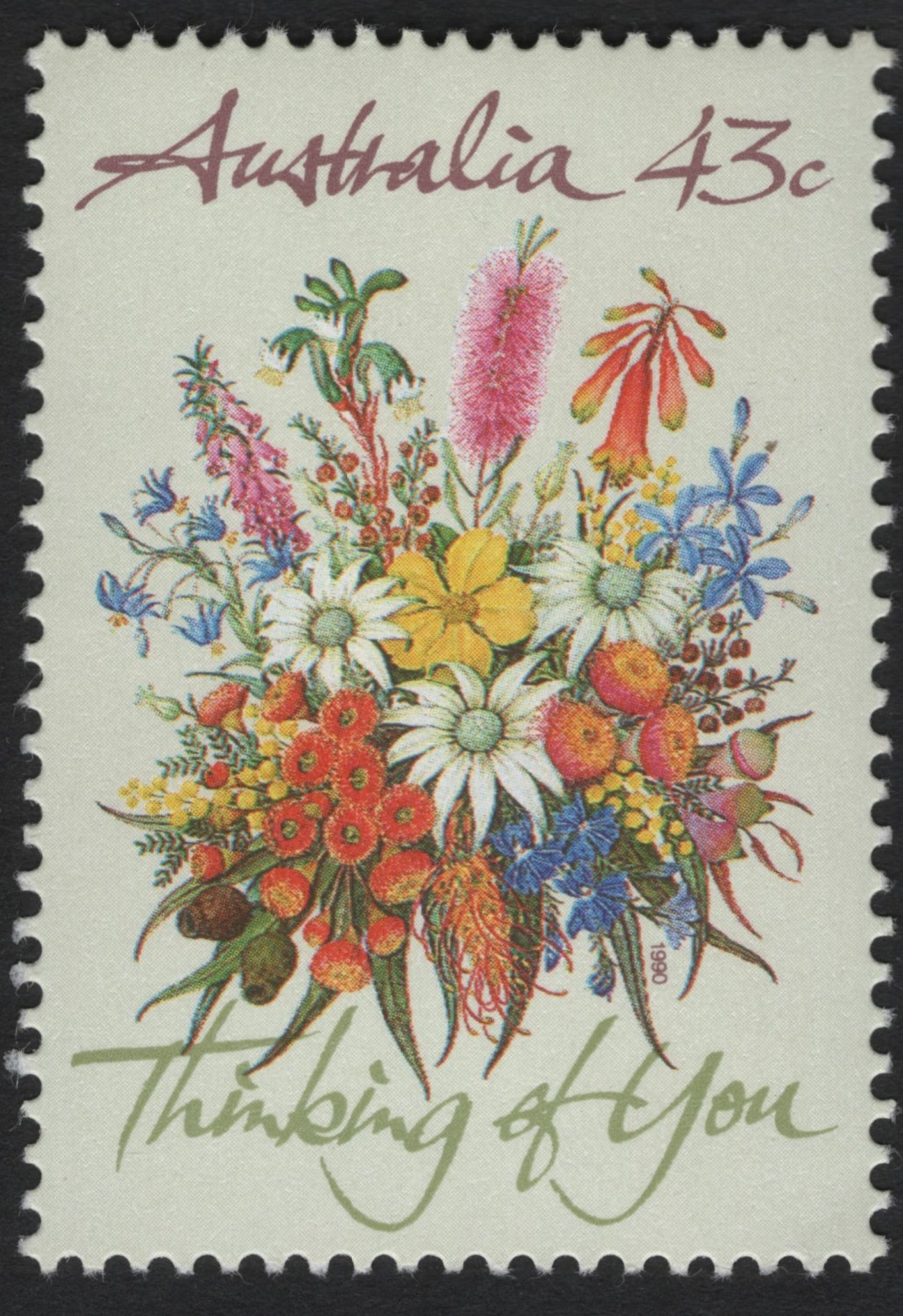SCG10166 - Australia 1989 Thinking of You – Wildflower Bouquet (43c)