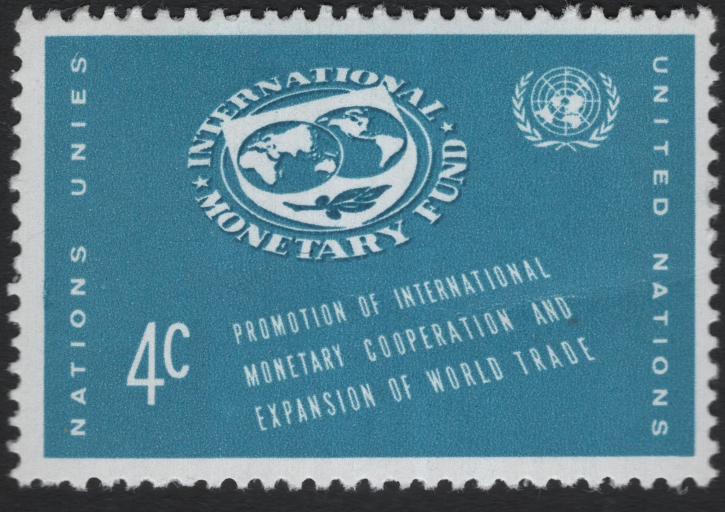 SCG10196 - United Nations 1966 – International Monetary Fund 4c (IMF Emblem)