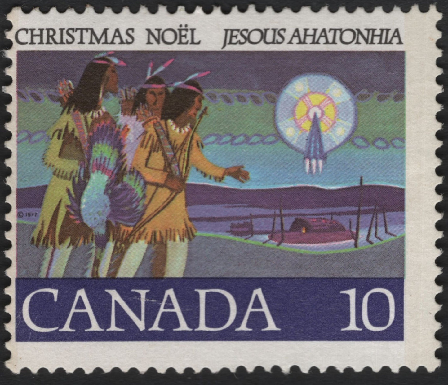 SCG10189 - 🇨🇦 Canada 1977 – “Jesous Ahatonhia (Huron Carol)” Christmas 10¢