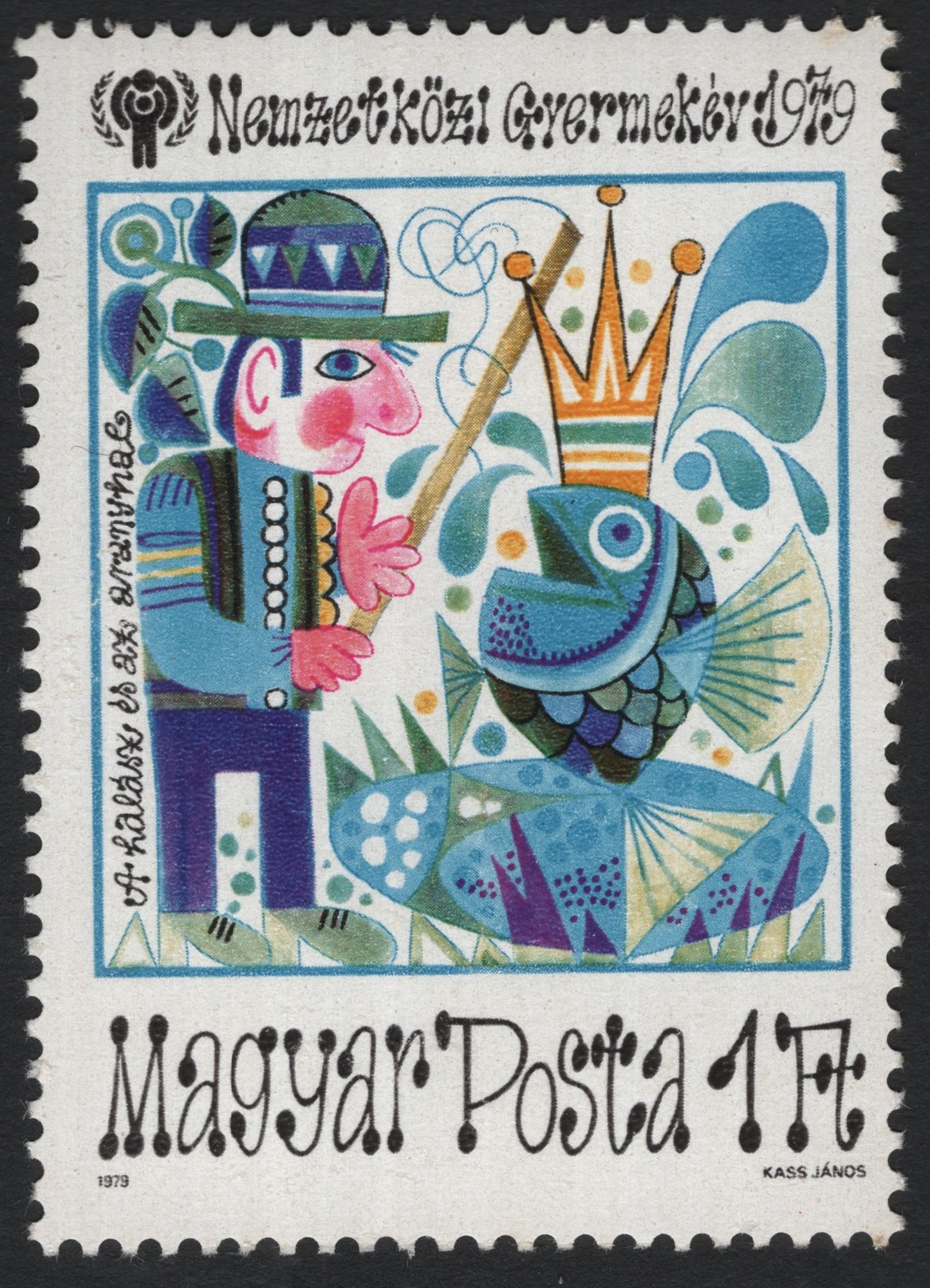 SCG10248 - đź‡đź‡ş Hungary 1979 – “The Fisherman and the King Fish” (International Year of the Child)