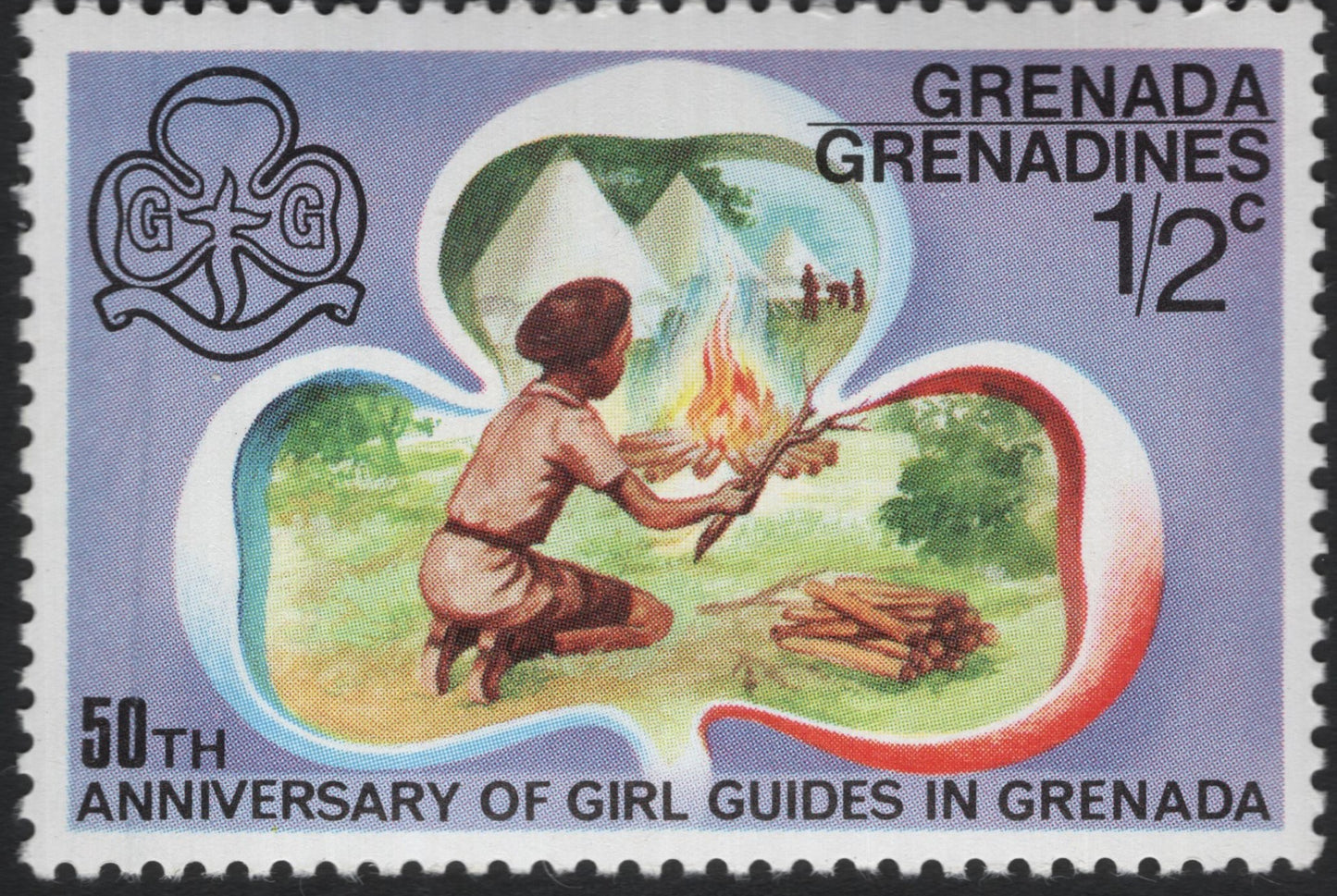 SCG10388 - Grenada Grenadines – 50th Anniversary of Girl Guides – ½c Commemorative (1970s)