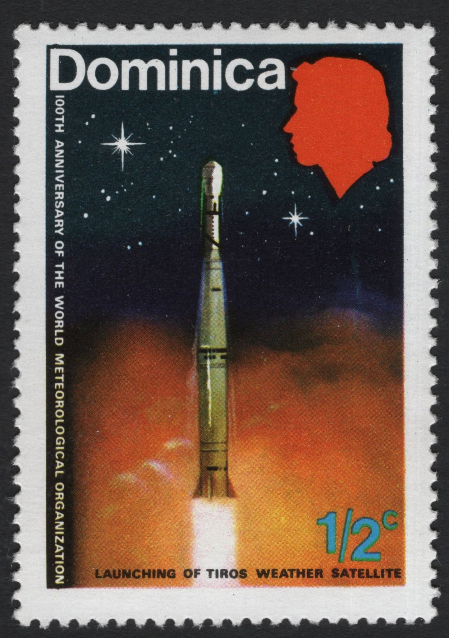 SCG10413 - Dominica ½¢ – Launch of TIROS Weather Satellite | WMO 100th Anniversary