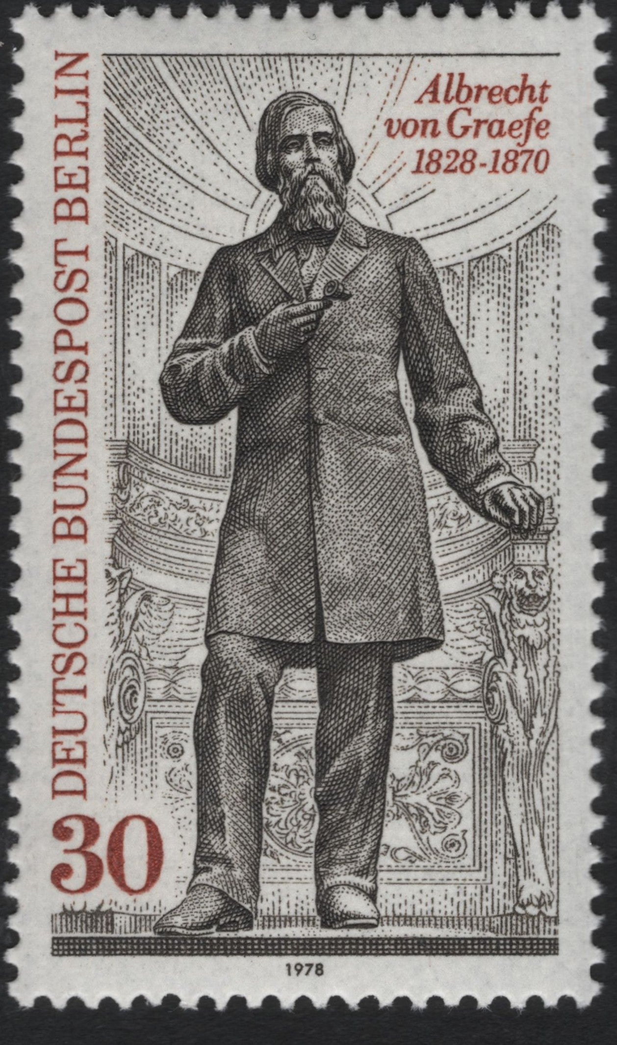 SCG10418 - Germany (Berlin) 1978 – Albrecht von Graefe Memorial 30 Pf Stamp
