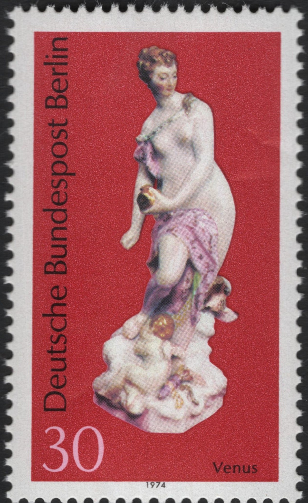 SCG10420 - Germany (Berlin) 1974 “Venus” Porcelain Figurine – 30 Pf Art Series