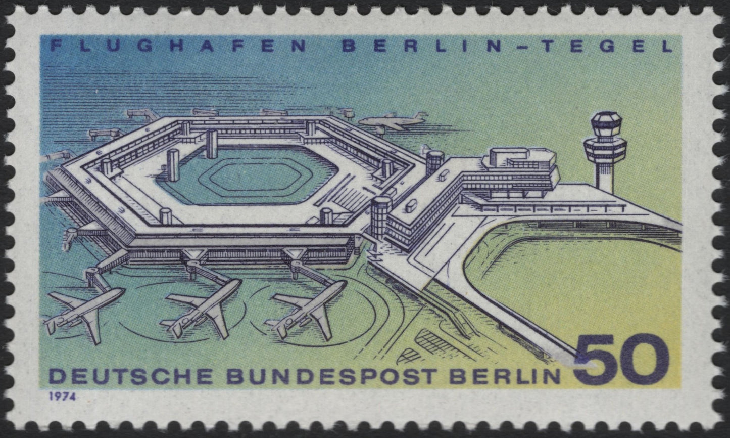 SCG10436 - 🇩🇪 Berlin (West) 1974 – Berlin-Tegel Airport 50 Pf Stamp