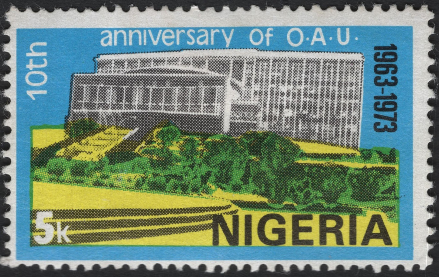 SCG10437 - Nigeria 1973 – 10th Anniversary of the OAU (5k) – Commemorative Issue