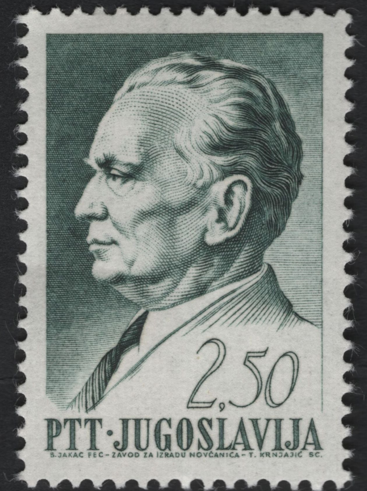 SCG10705 - Yugoslavia – Marshal Josip Broz Tito Definitive Set (8 Values), 1967–1970