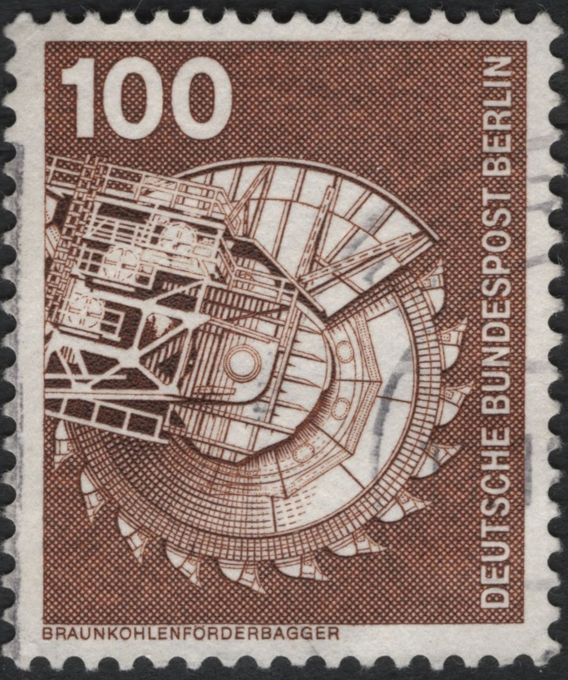 SCG10508 - Germany (Berlin) 100 Pf “Braunkohlenförderbagger” – Engineering & Industry Definitive