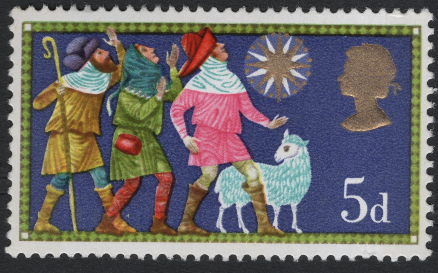 SCG10493 - Great Britain 1966 Christmas – Shepherds and Star, 5d