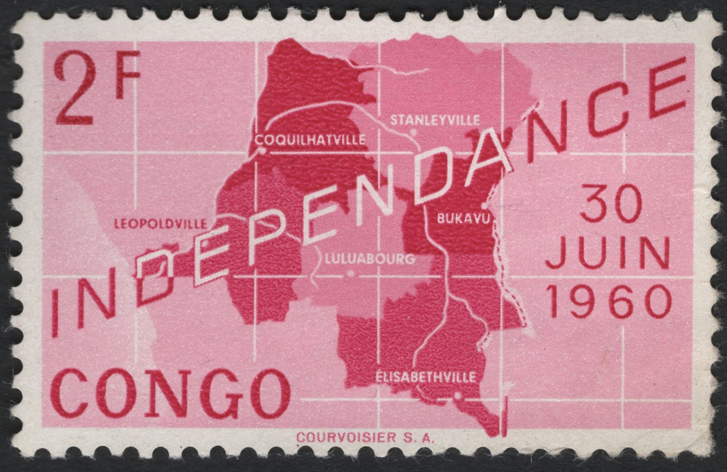 SCG10658 - Congo 1960 Independence Commemorative – Map Design (2F)