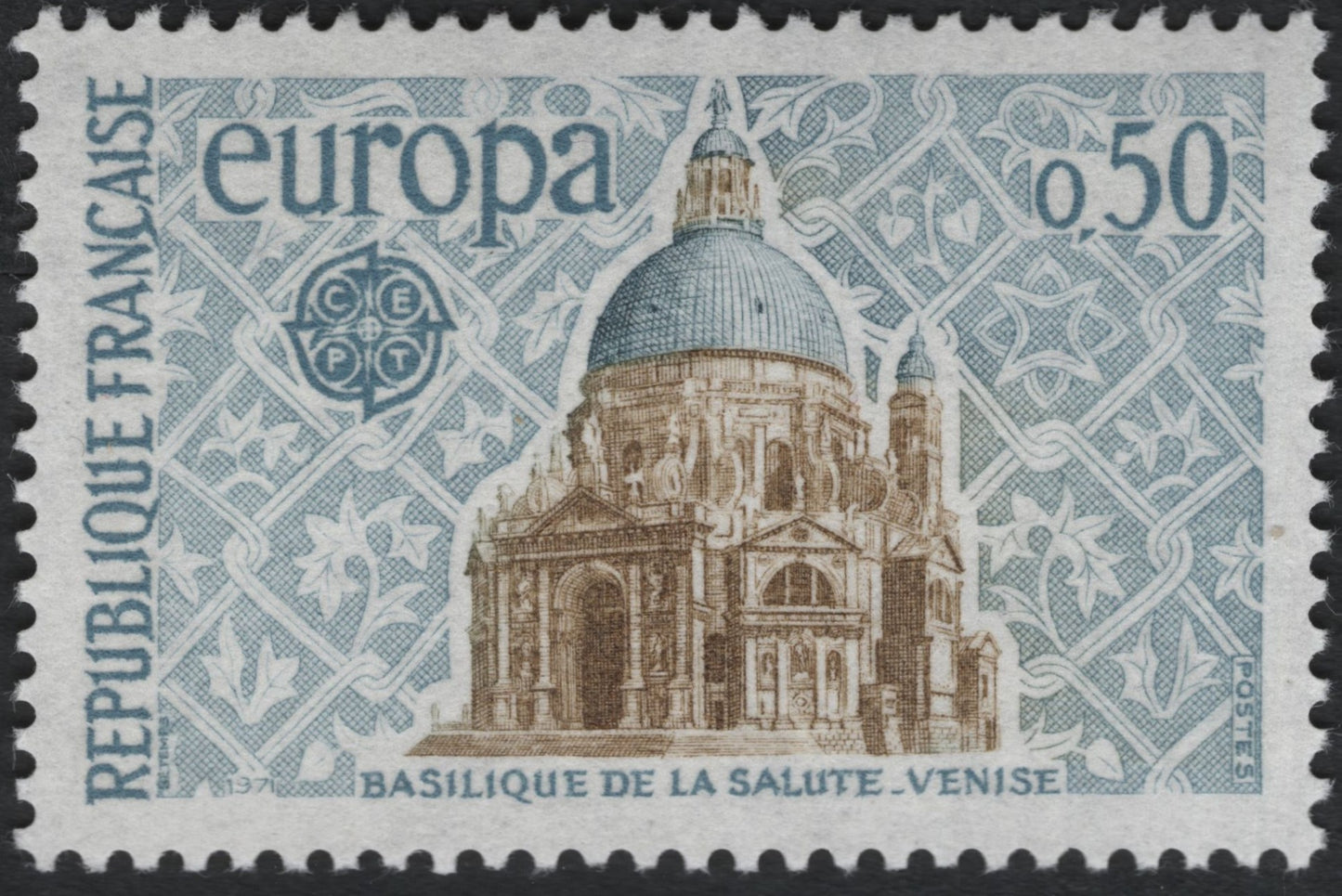 SCG10513 - 🇫🇷 France 1971 – Europa “Basilique de la Salute, Venise” – 0.50 Fr