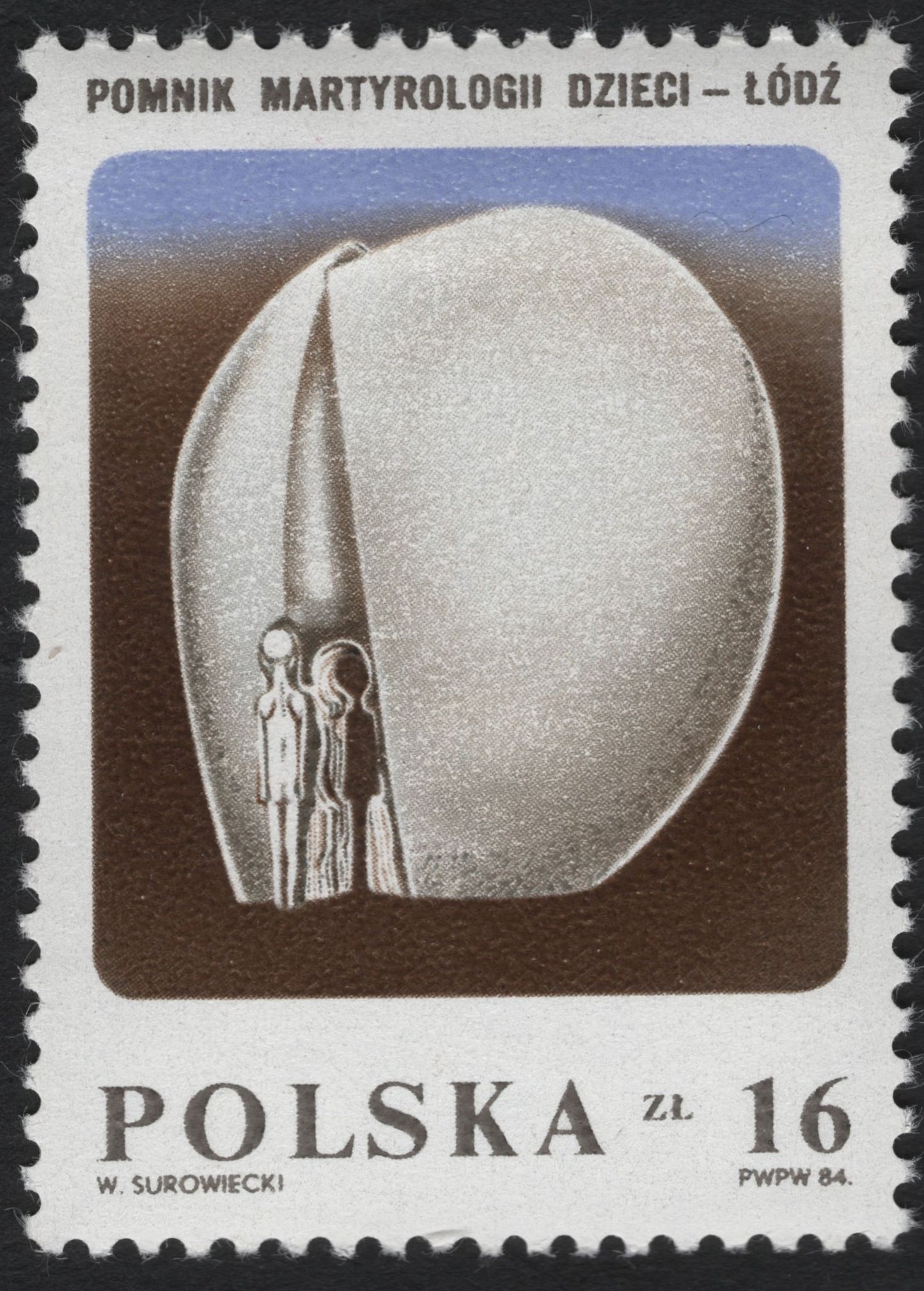 SCG10607 - Poland 1984 – Children’s Martyrdom Monument, Łódź (16 zł)