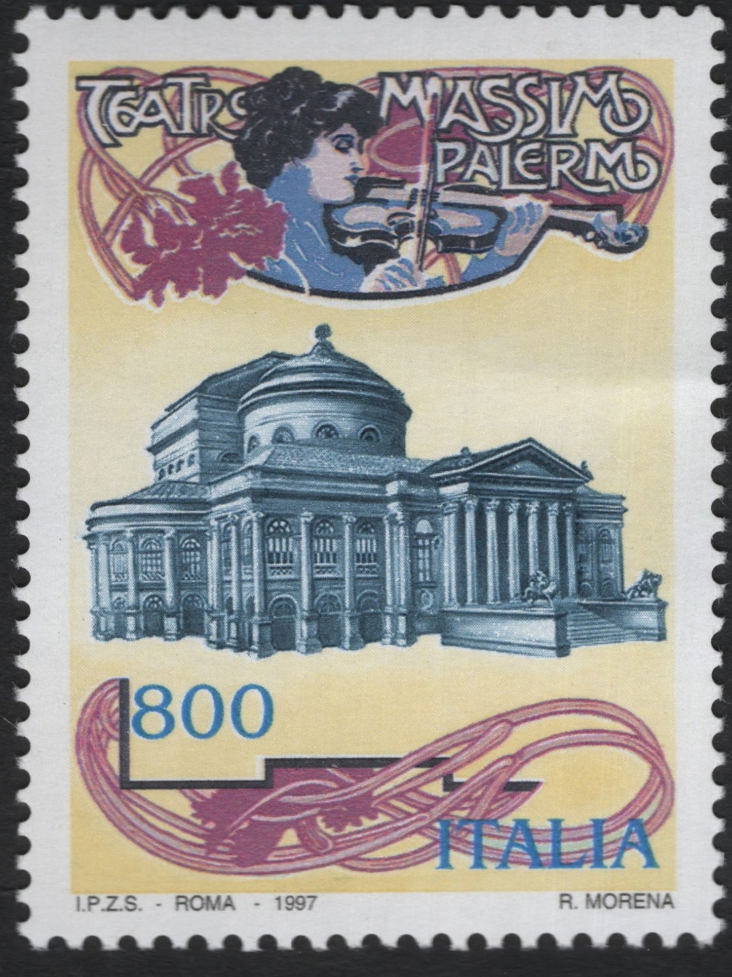 SCG10641 - Italy 1997 Teatro Massimo di Palermo Commemorative – 800 Lire