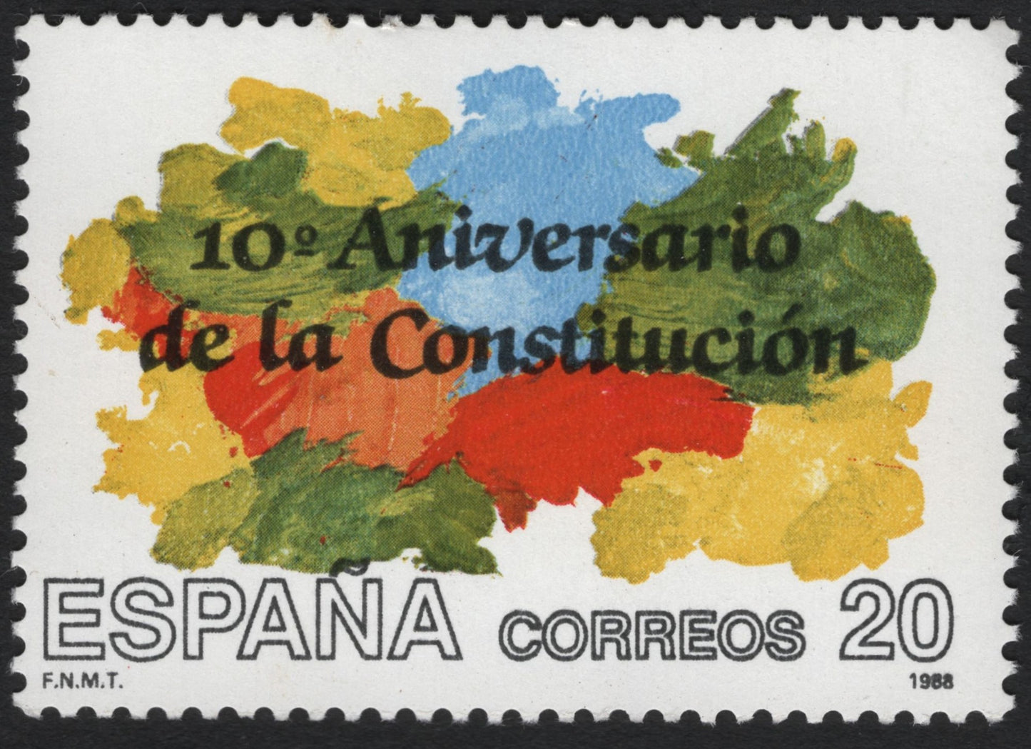 SCG10810 - 🇪🇸 Spain 1988 – 10th Anniversary of the Constitution (20 PTA)