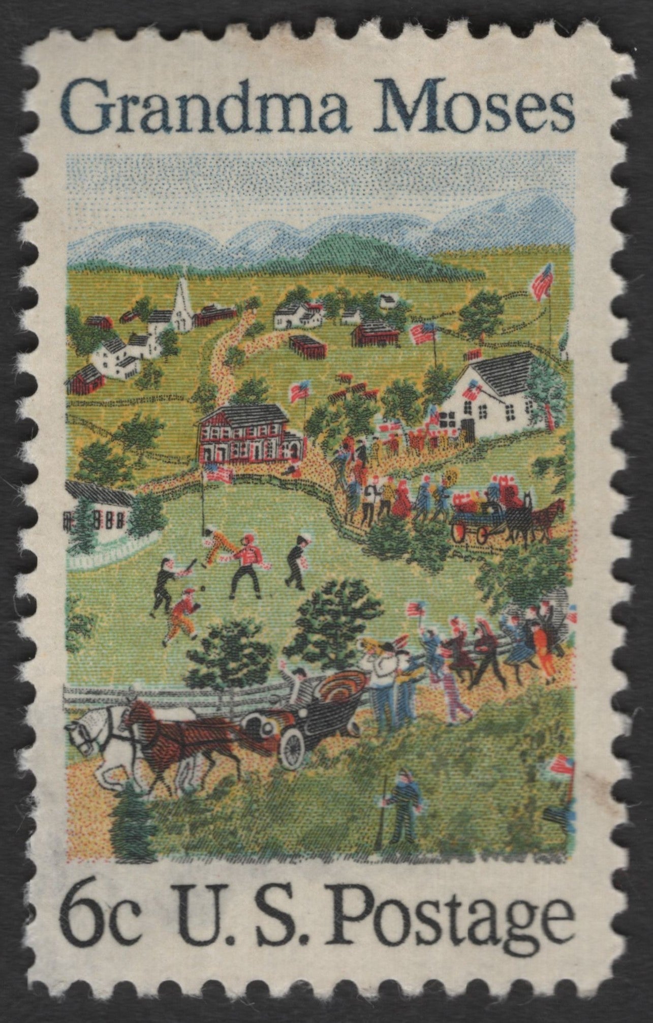 SCG11239 - Grandma Moses Folk Art Americana – 6¢ Commemorative (1969)