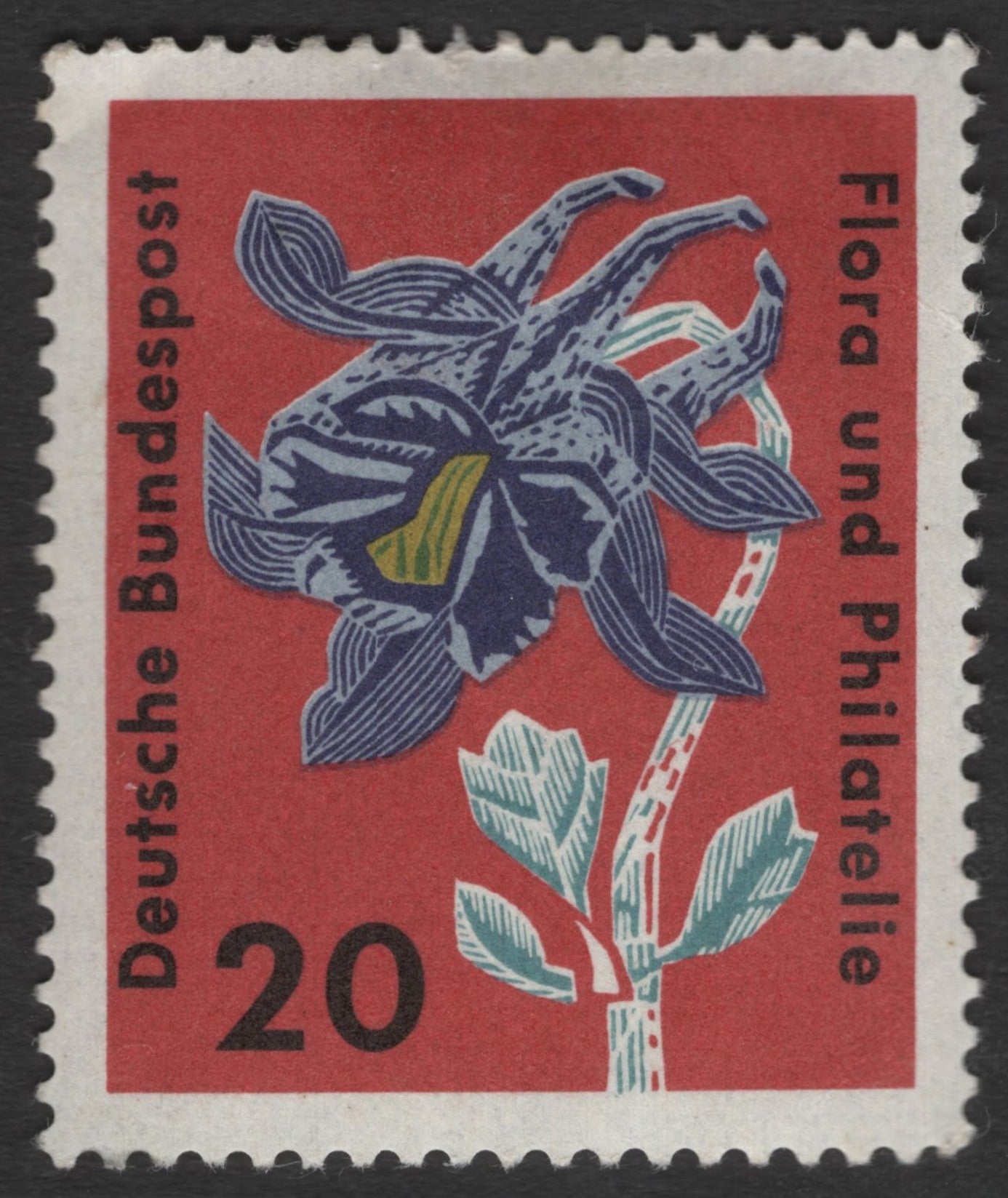 SCG11277 - Germany – Ford’s Chile (Trollblume) 20 Pfennig Botanical Definitive
