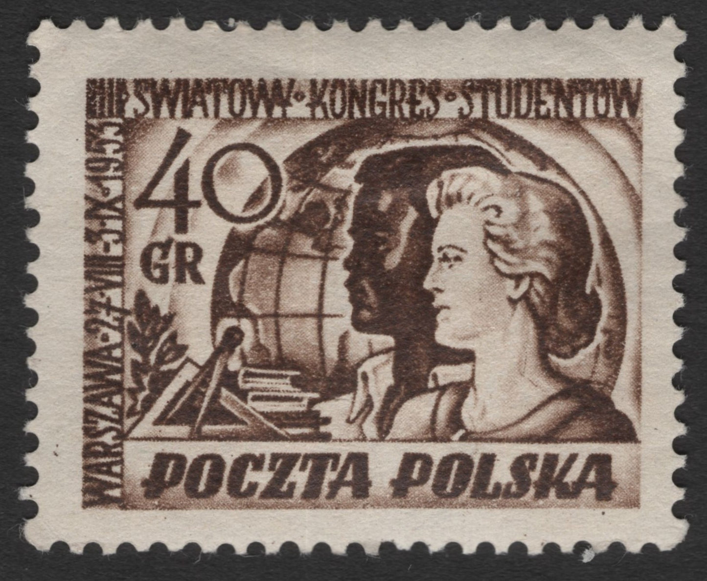 SCG11292 - Poland – International Students’ Congress, 40 gr (Academic Allegory Issue)
