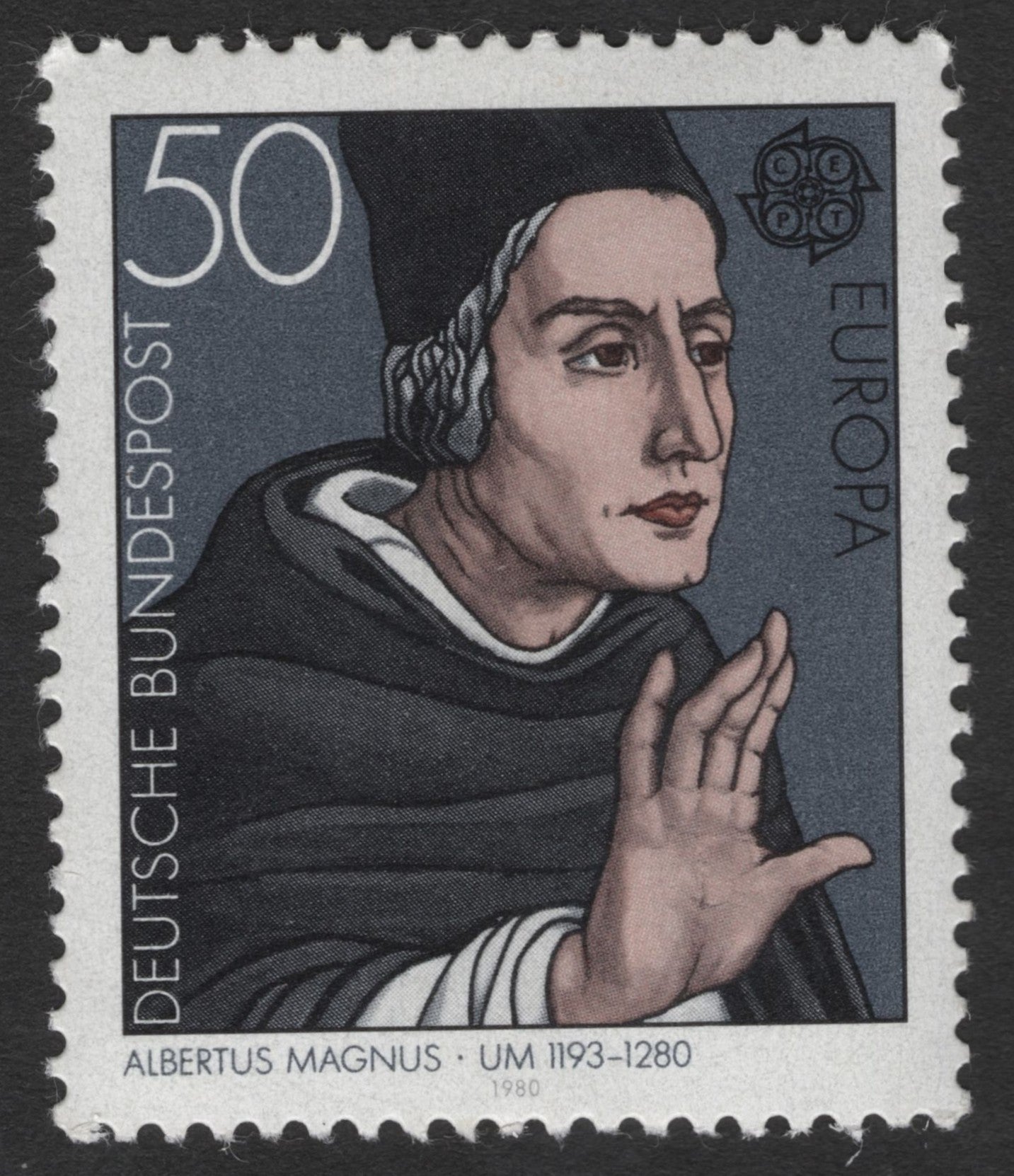 SCG11324 - Albertus Magnus – Medieval Scholar & Philosopher (1980 Commemorative)