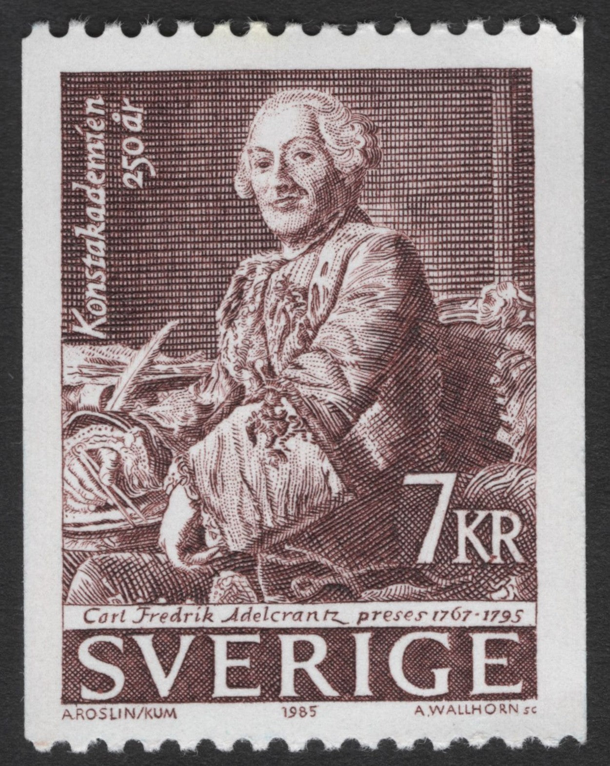 SCG11331 - Sweden – Carl Fredrik Adelcrantz, Architect – 7 Kr (1985)