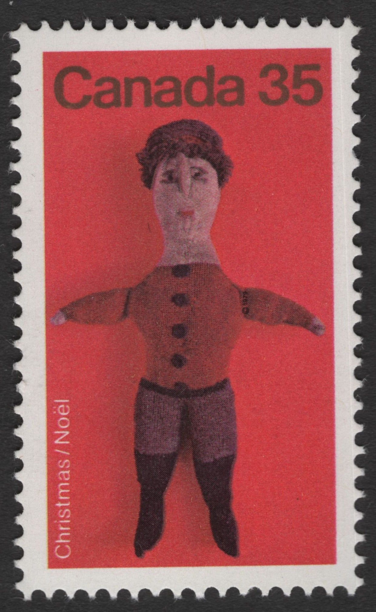 SCG11315 - Canada – 35¢ Christmas / Noël Folk Art Doll (Cloth Figure) Stamp