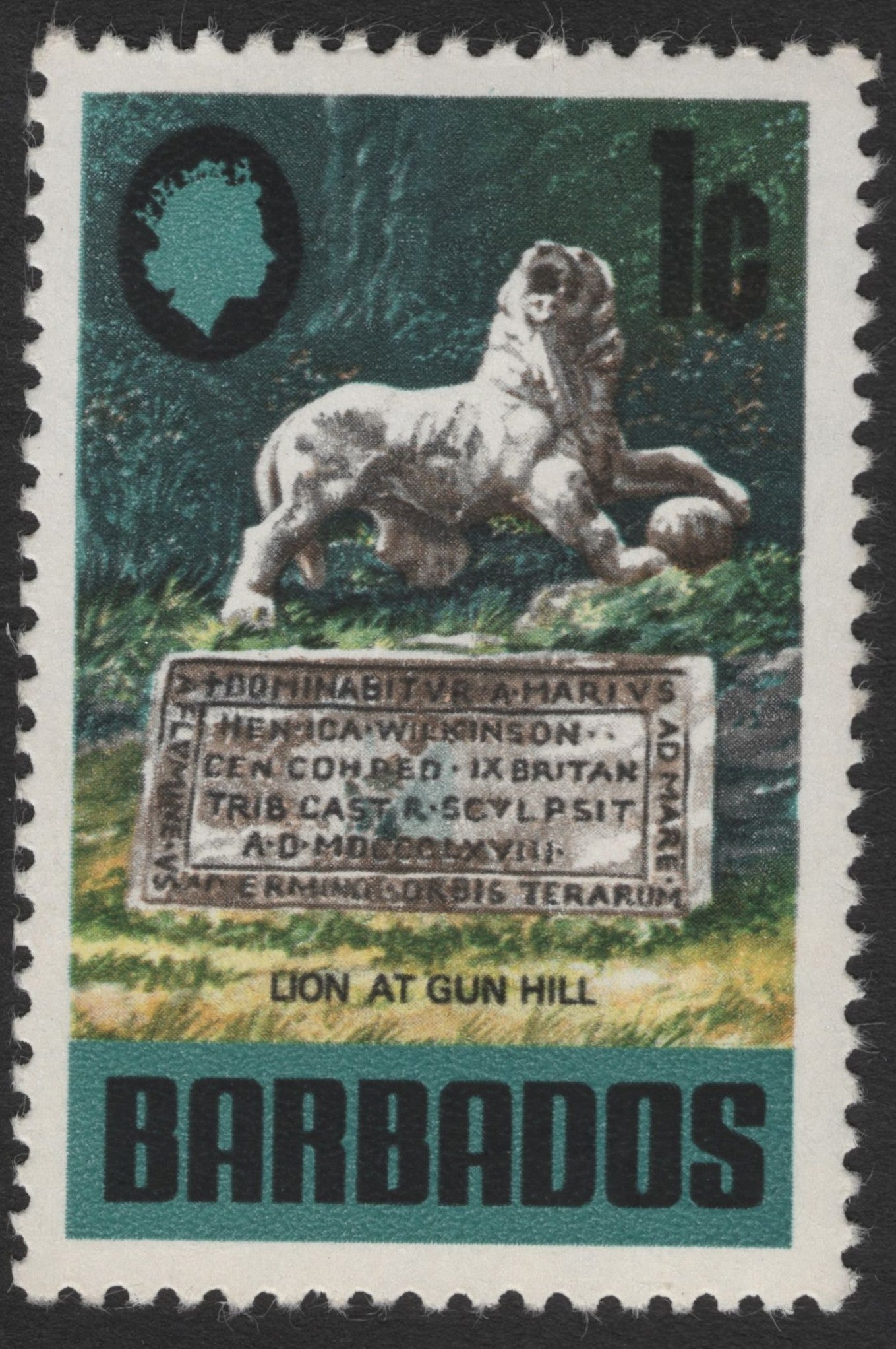 SCG12013 - Barbados – Lion at Gun Hill (Historic Landmark Issue)