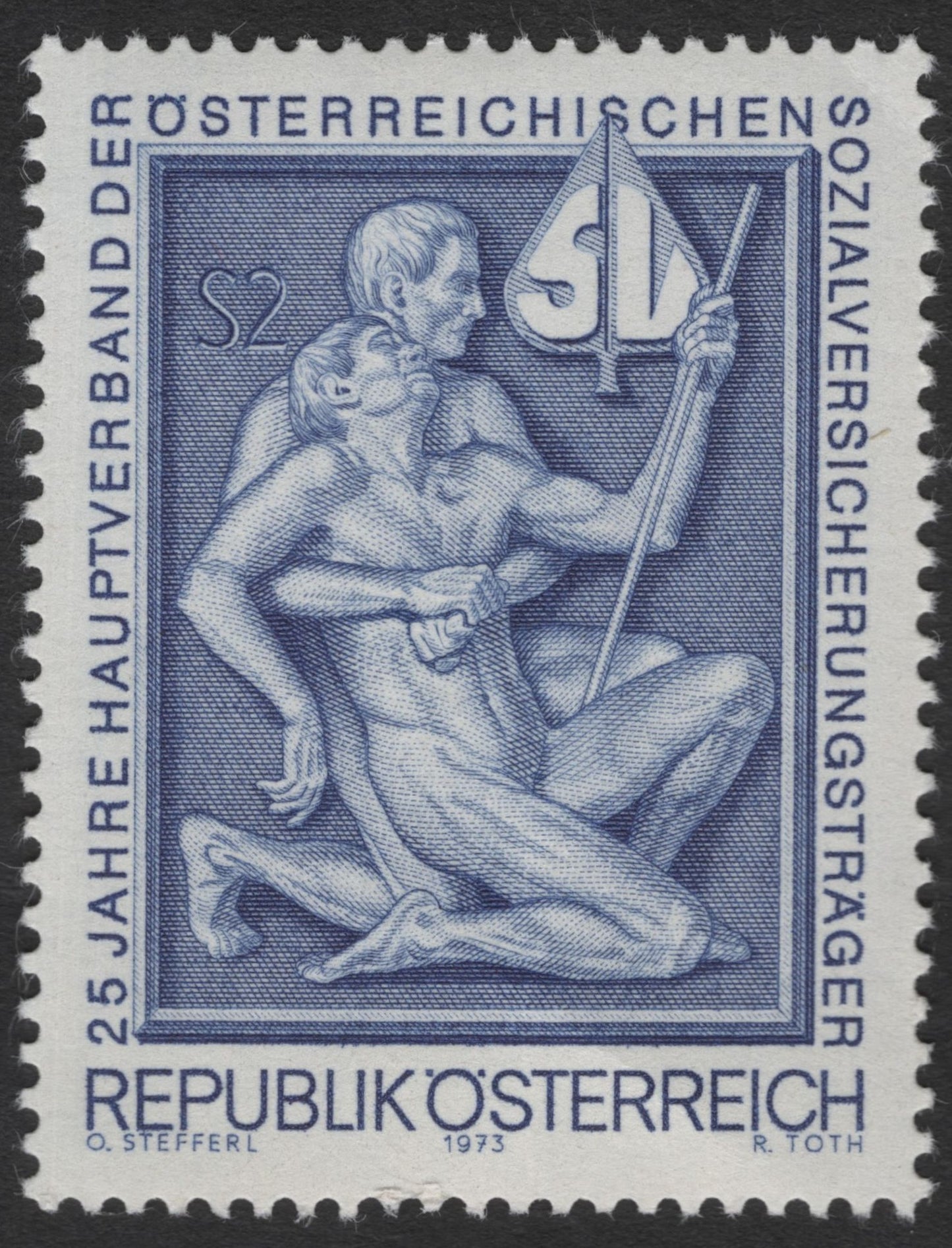 SCG12010 - Austria 1973 Social Insurance Commemorative Stamp