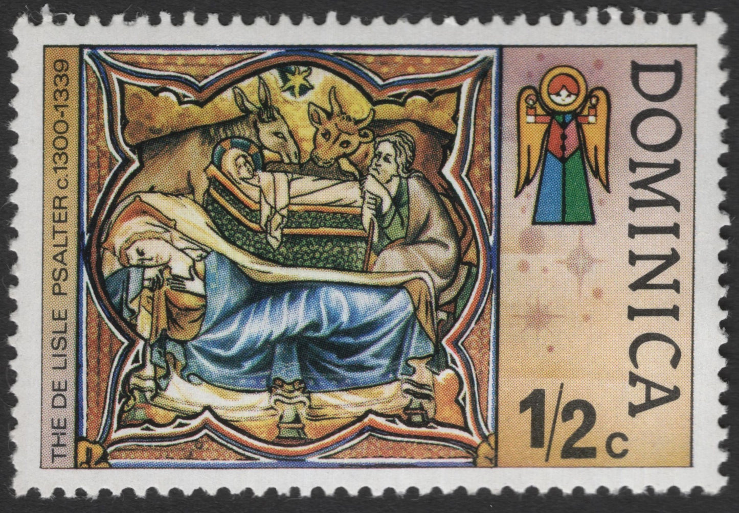 SCG12039 - Dominica ½c Medieval Nativity — De Lisle Psalter Illumination