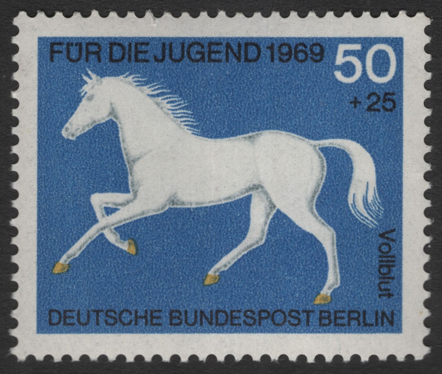 SCG12031 - Berlin 1969 “For the Youth” Charity Issue – White Horse (50+25 Pfennig)