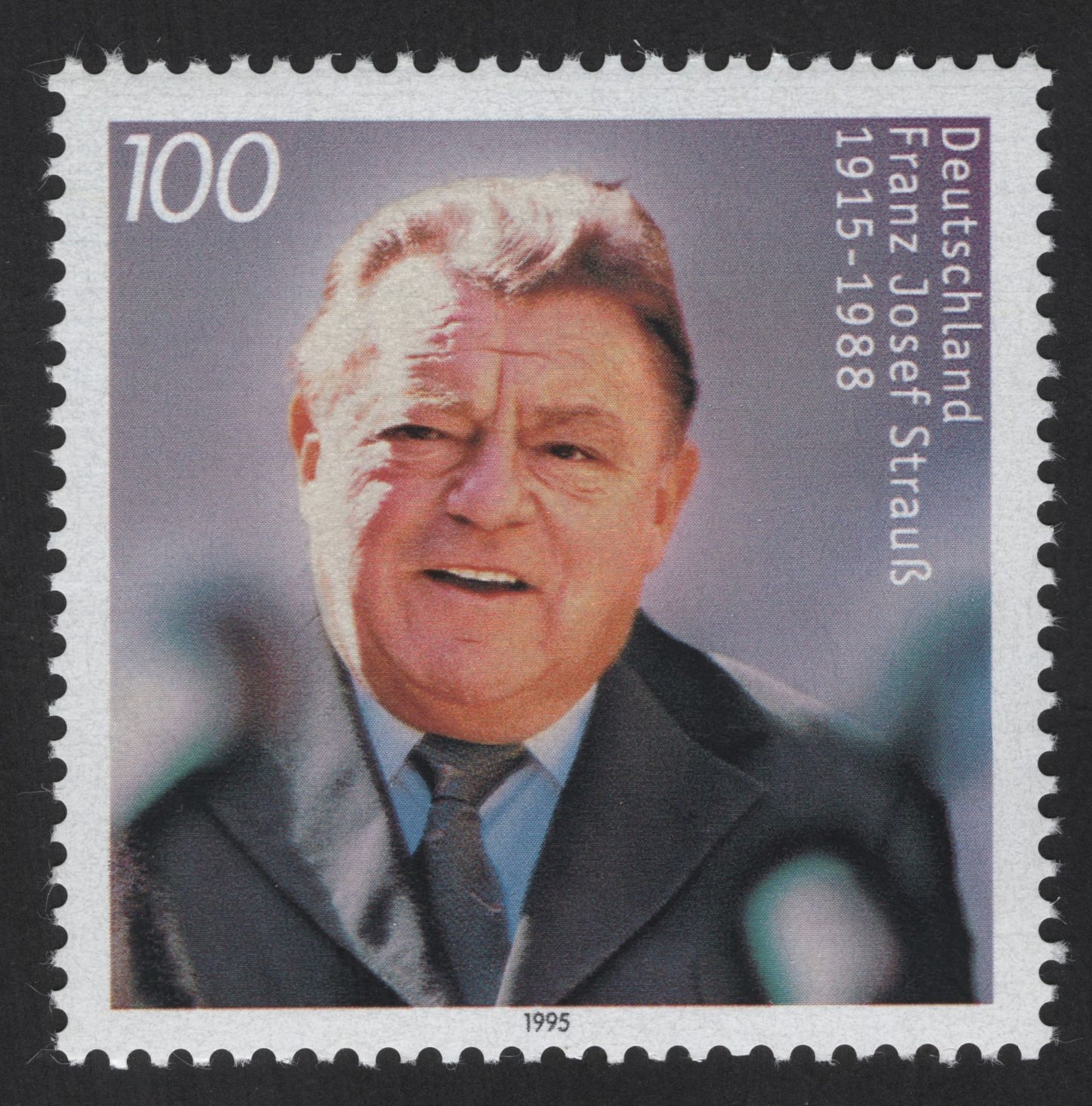 SCG13823 - Germany 1995 – Franz Josef Strauß Commemorative Stamp (100 Pfennig)