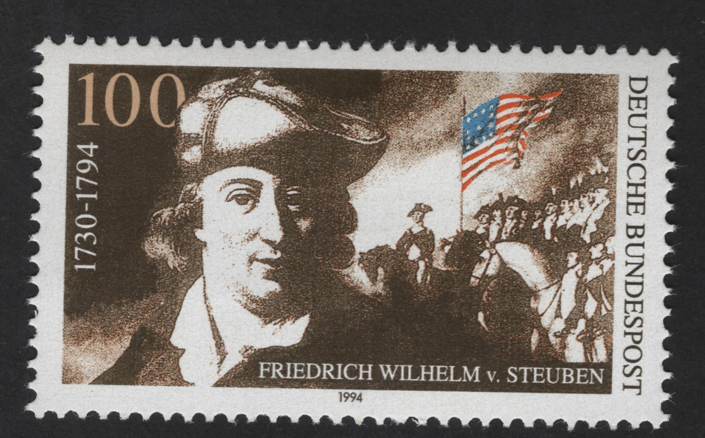 SCG13837 - Germany 1994 – Friedrich Wilhelm von Steuben (1730–1794) Commemorative Stamp