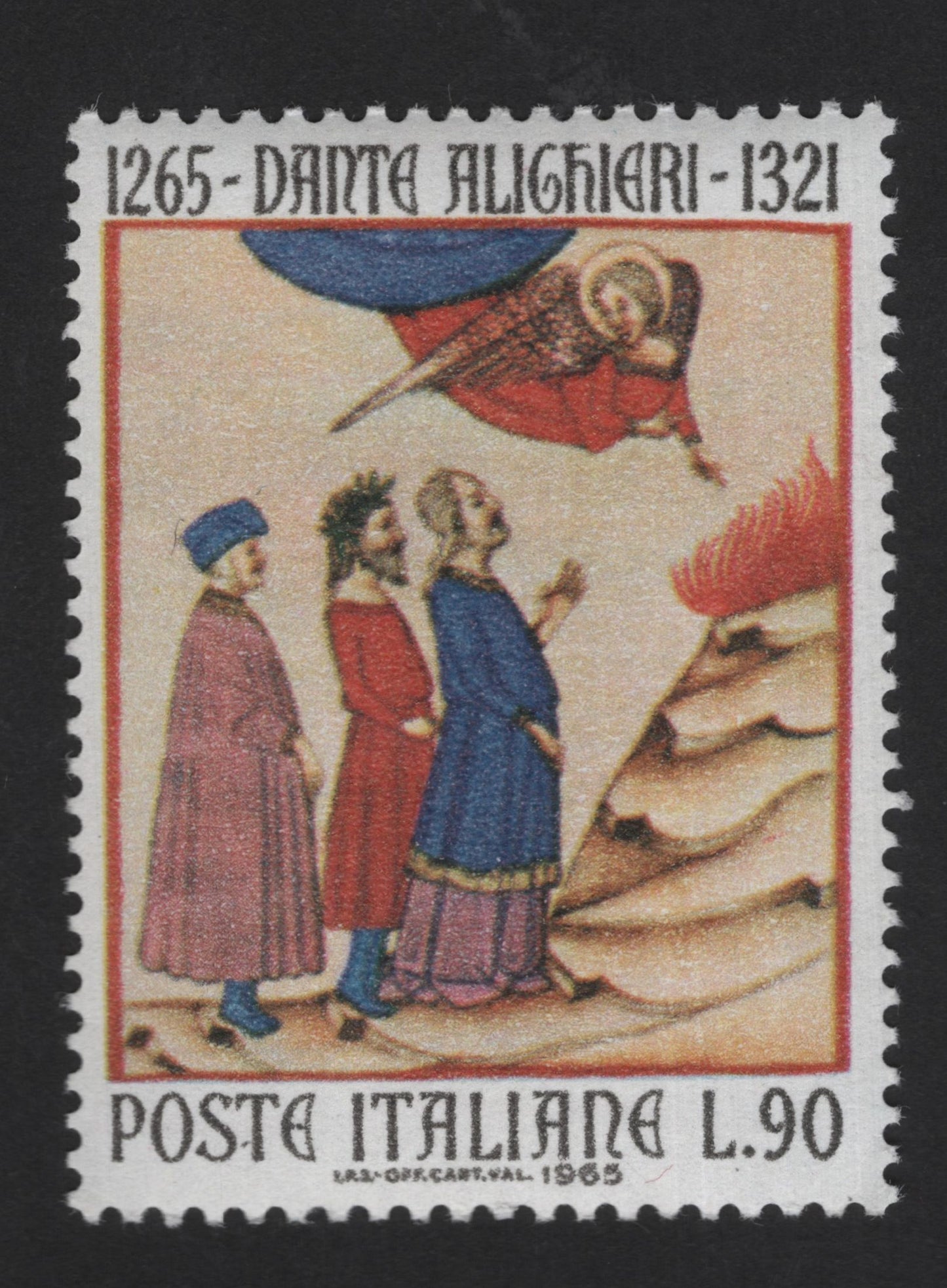 SCG13937 - Italy 1965 – Dante Alighieri 700th Birth Anniversary (L.90)