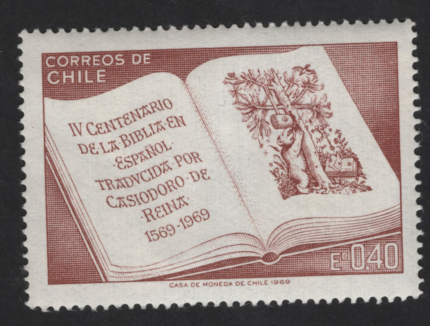 SCG13906 - Chile 1969 – IV Centenary of the Spanish Bible (Casiodoro de Reina)