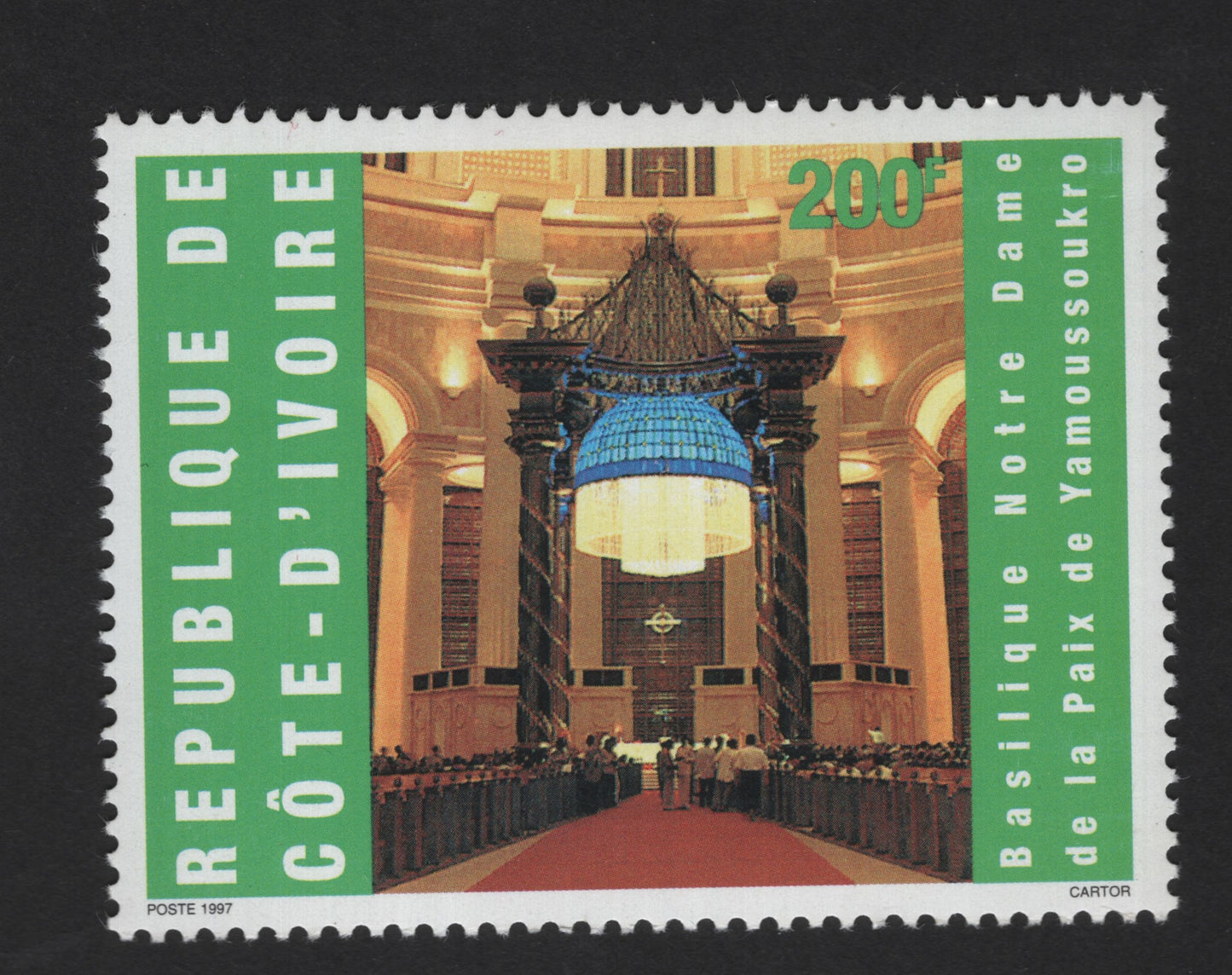 SCG13959 - Côte d’Ivoire 1997 – Basilica of Our Lady of Peace, Yamoussoukro (200F)